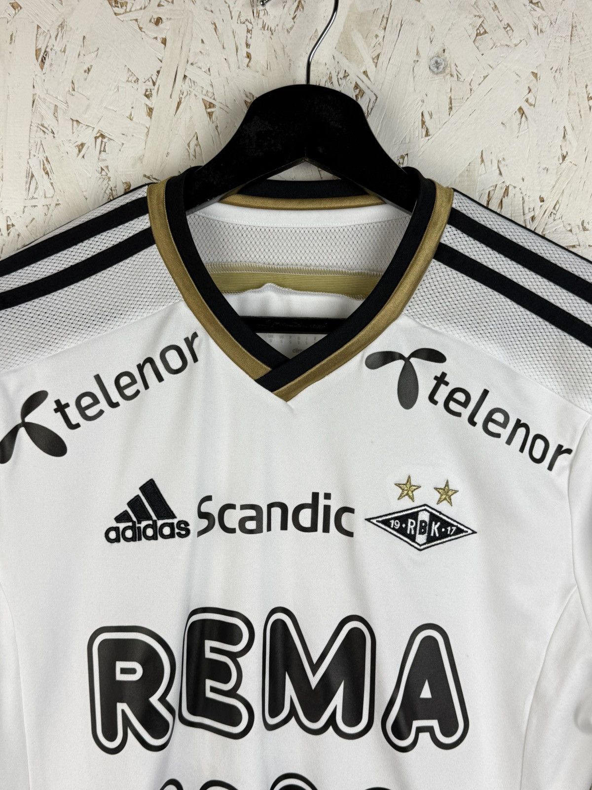 Adidas Adidas Rosenborg BK 2014/15 Home Kit Soccer Jersey S Size US S / EU 44-46 / 1 - 2 Thumbnail