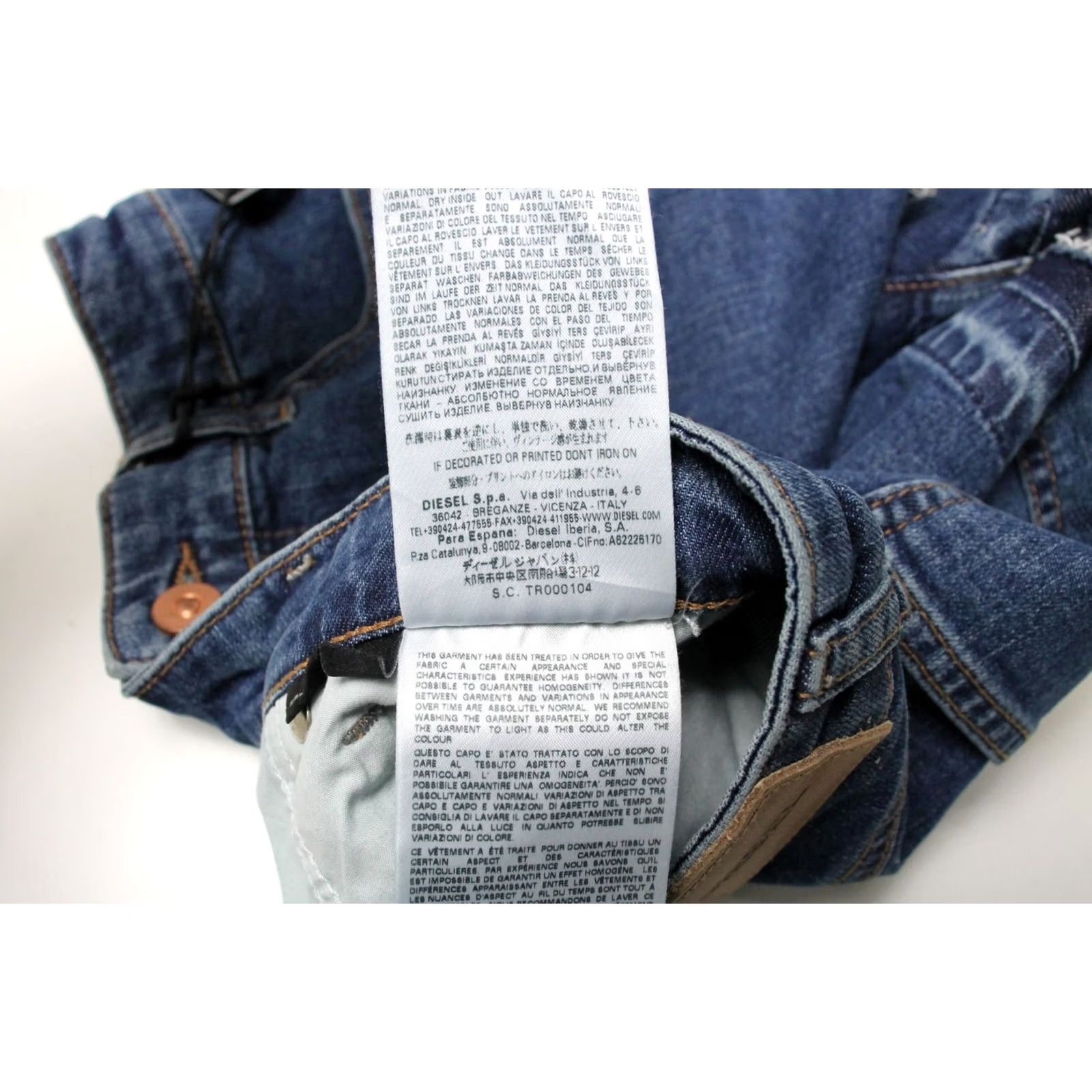 Diesel DIESEL DE SABY 0KARG Shorts Women's W23 Blue Denim Zip Fly Stretch Pockets Size 40" / US 18 - 7 Thumbnail