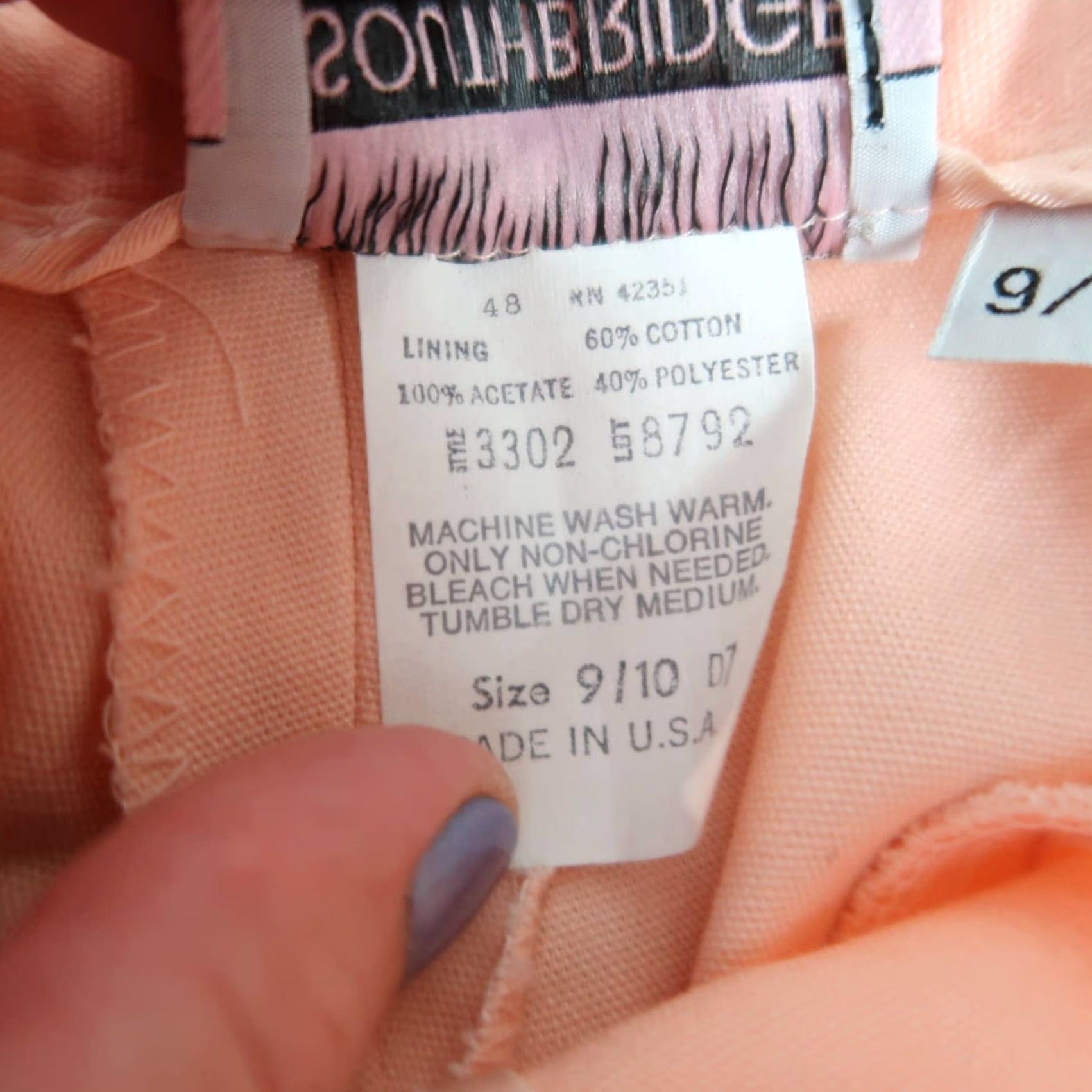 Vintage VINTAGE 80s peach orange high rise pleat front straight leg pants 26" Regular Cotton 29" Inseam 10 Mens Womens? Size 26" / US 2 / IT 38 - 5 Thumbnail
