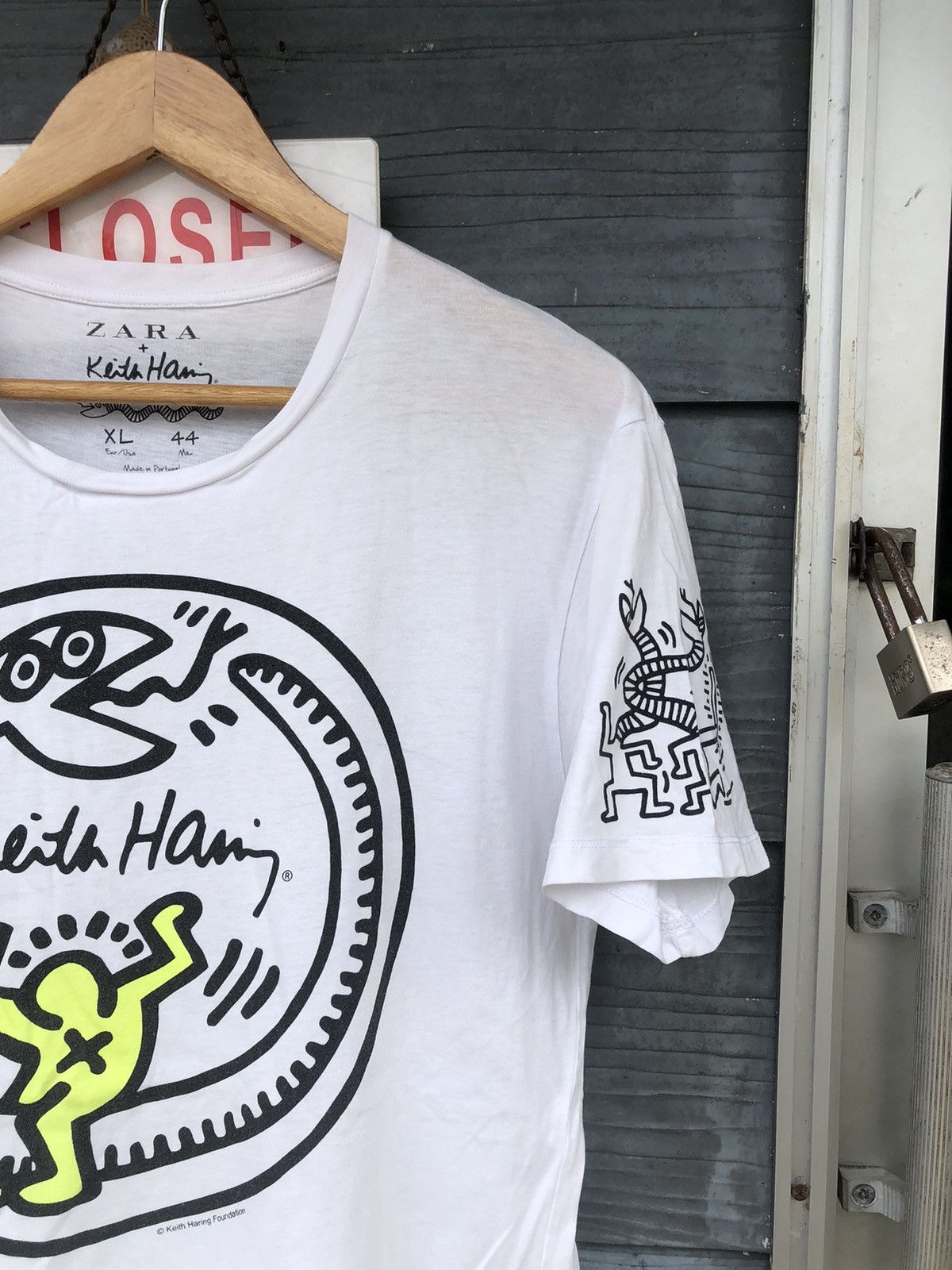 Keith Haring × Zara RARE Zara X Keith Haring Foundation Tshirt Size US M / EU 48-50 / 2 - 3 Thumbnail