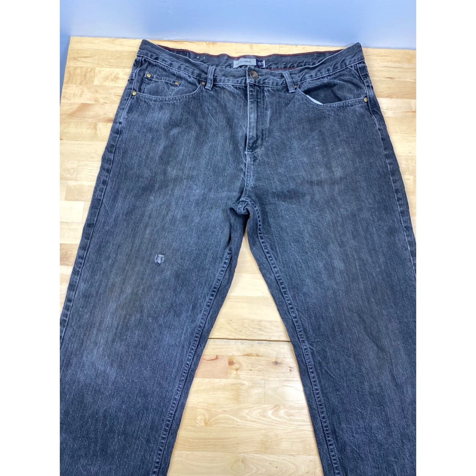Anchor Blue VINTAGE Anchor Blue Jeans Straight Leg Black Denim 38x28 Men Size US 38 / EU 54 - 2 Thumbnail
