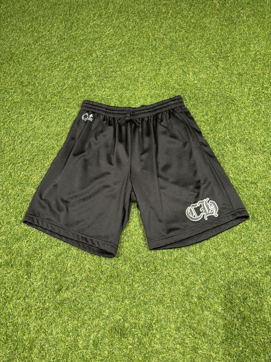 Chrome Hearts Chrome Hearts Black Varsity Mesh Basketball Shorts Size US 35 - 1 Thumbnail