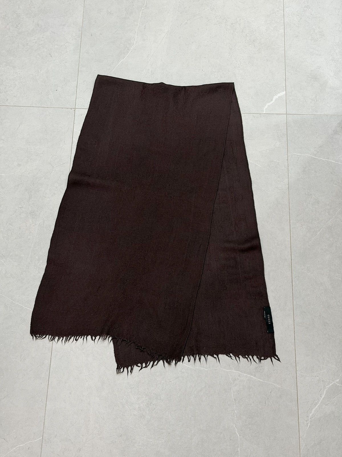 Gucci GUCCI Tom Ford FW2002 GG Monogram Wool Scarf Demna Nettspend Size ONE SIZE - 4 Thumbnail