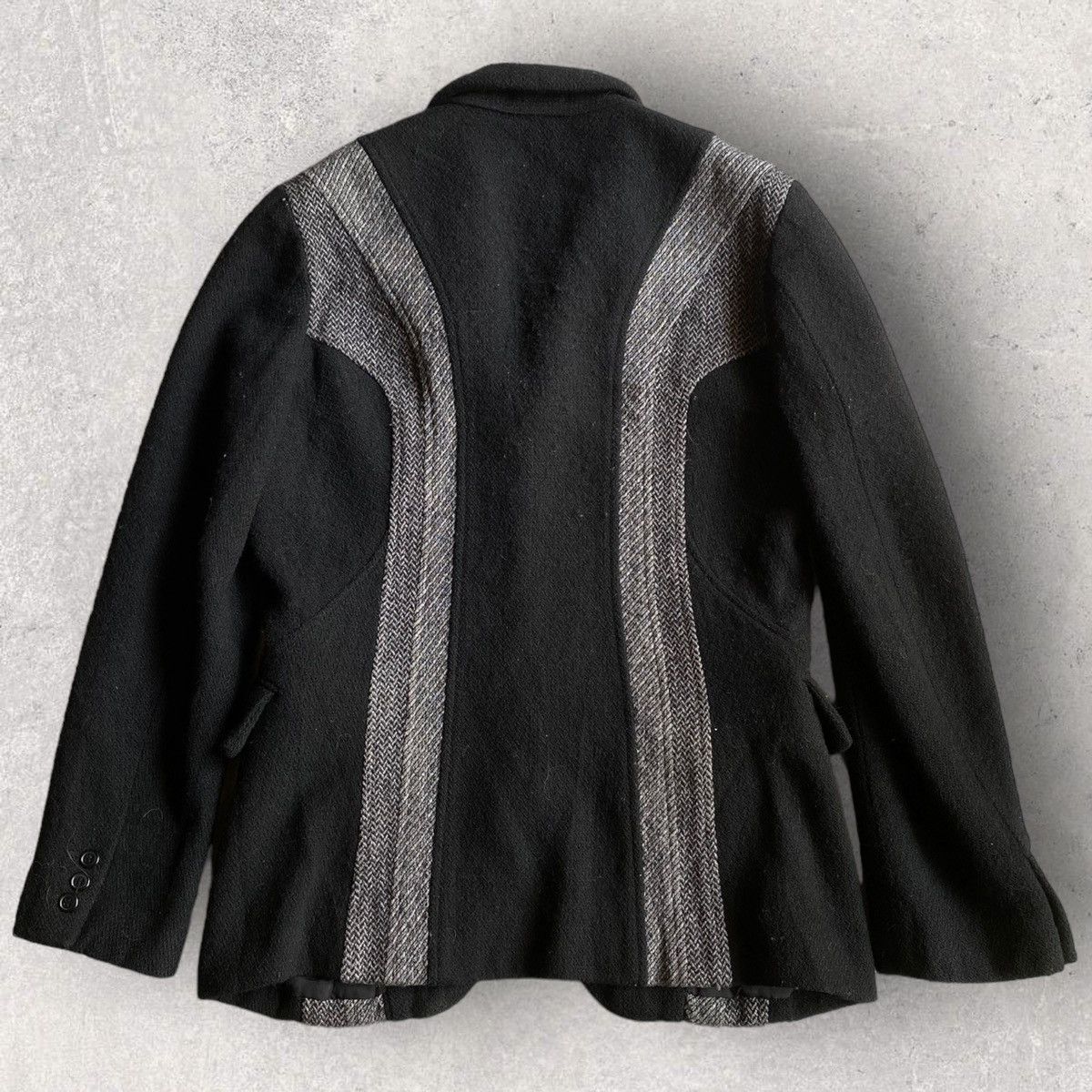 Comme des Garcons Fall03 Runway Black Wool Dye Blazer Size US S / EU 44-46 / 1 - 6 Thumbnail