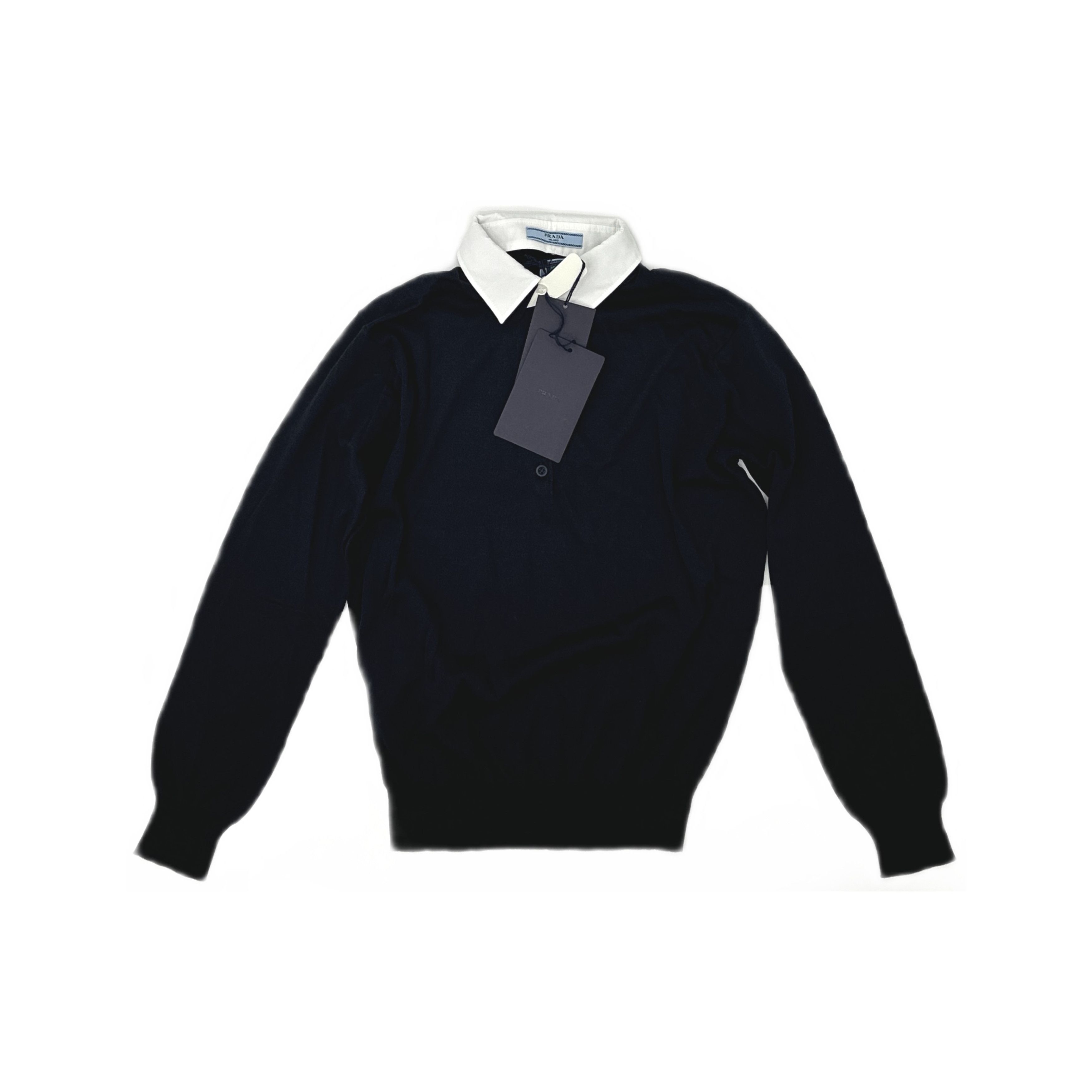 Prada Prada Long Sleeve Knit Polo Size US S Size US S / EU 44-46 / 1 - 1 Thumbnail