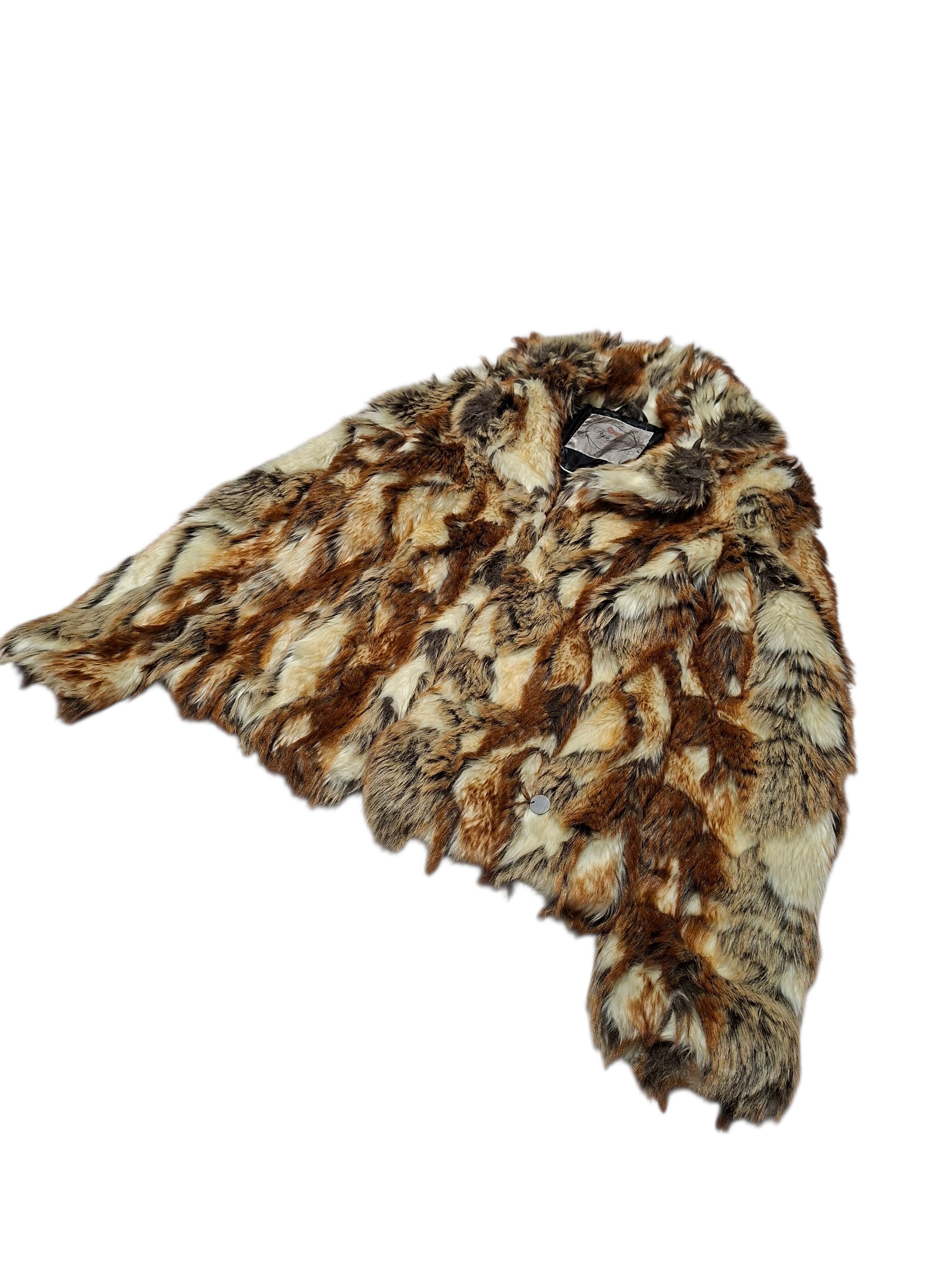 Pepe Jeans PEPE JEANS FAUX FUR AVANT GARDE LUXURY LADY`S COAT Size M / US 6-8 / IT 42-44 - 2 Thumbnail
