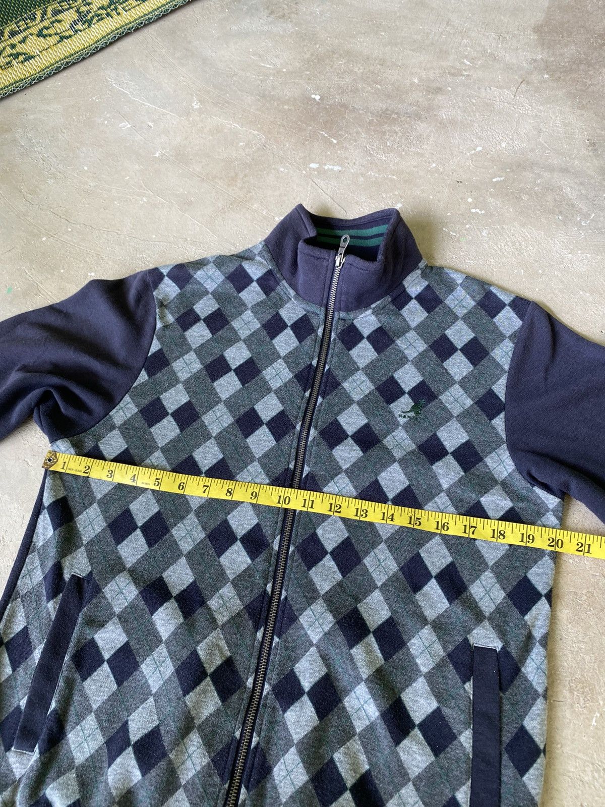 Kangol Kangol Argyle Track Zip Sweat Jacket Japan Rare Size US M / EU 48-50 / 2 - 10 Thumbnail