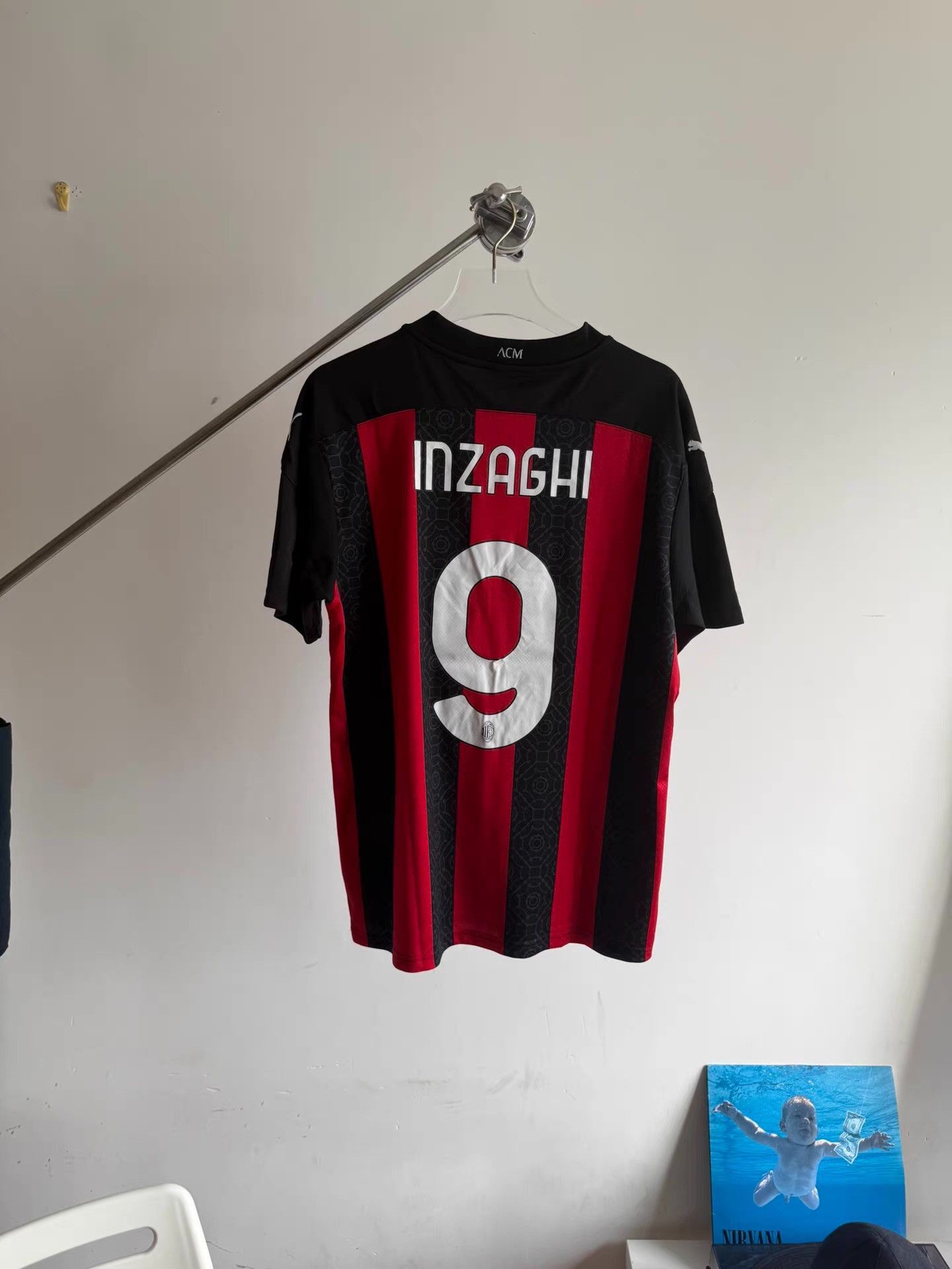 Adidas Adidas AC Milan 2020/21 season Inzaghi jersey Q17 Size US L / EU 52-54 / 3 - 1 Thumbnail