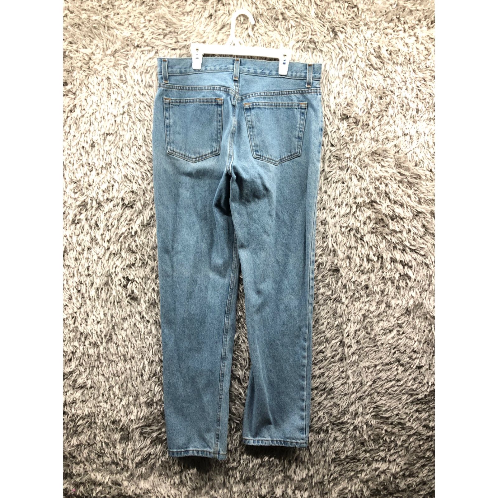 George George Jeans Size 32x32 Mens Mid Rise Straight Leg Stone Wash Blue Denim Jeans Mens Regular 5-Pocket Denim George Size US 32 / EU 48 - 5 Thumbnail