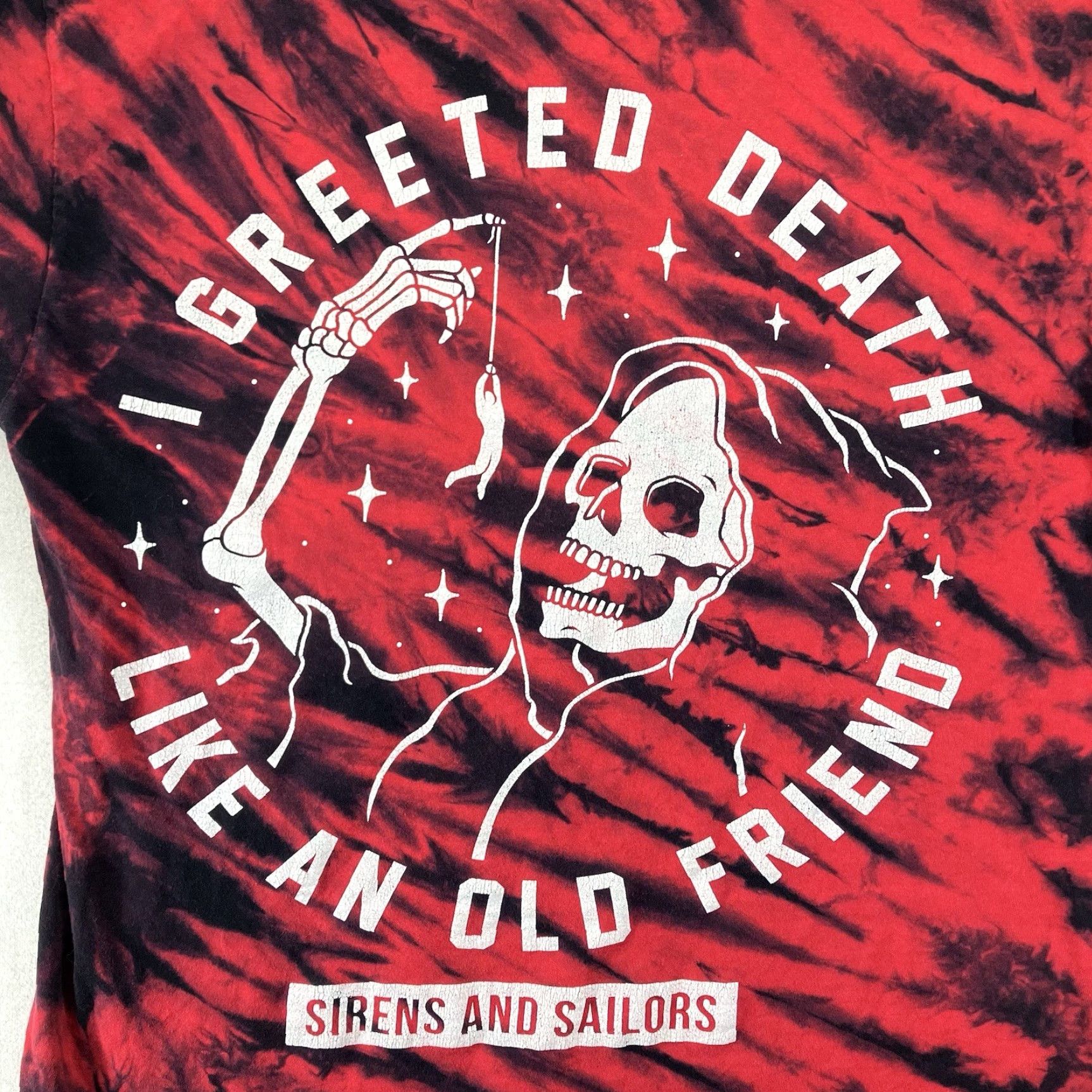 Fruit Of The Loom VINTAGE Deathcore T-Shirt Adult Medium Red Graphic Print Skull Shirt Men's Limited Edition Size US M / EU 48-50 / 2 - 3 Thumbnail