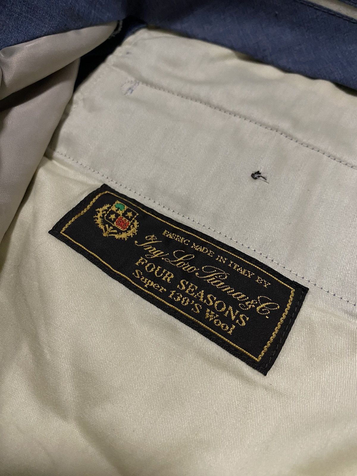 Loro Piana Vintage Loro Piano Casual Pants Super 130’s Wool Slate Blue Size US 36 / EU 52 - 4 Thumbnail