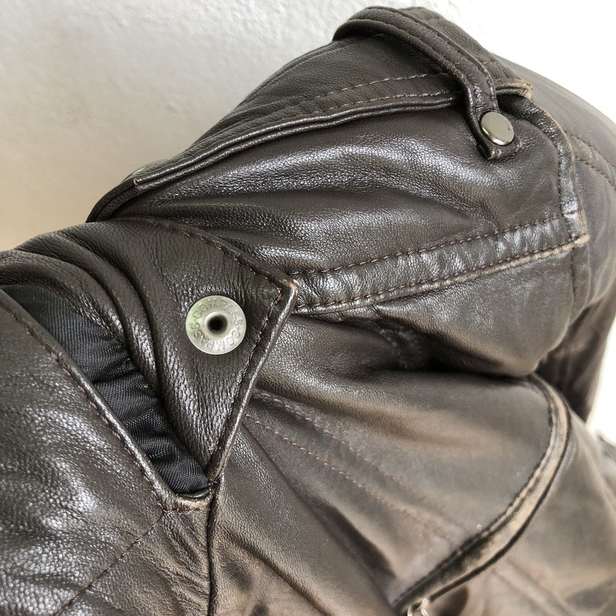 Japanese Brand HARUF distressed moto leather jacket Size US S / EU 44-46 / 1 - 13 Thumbnail