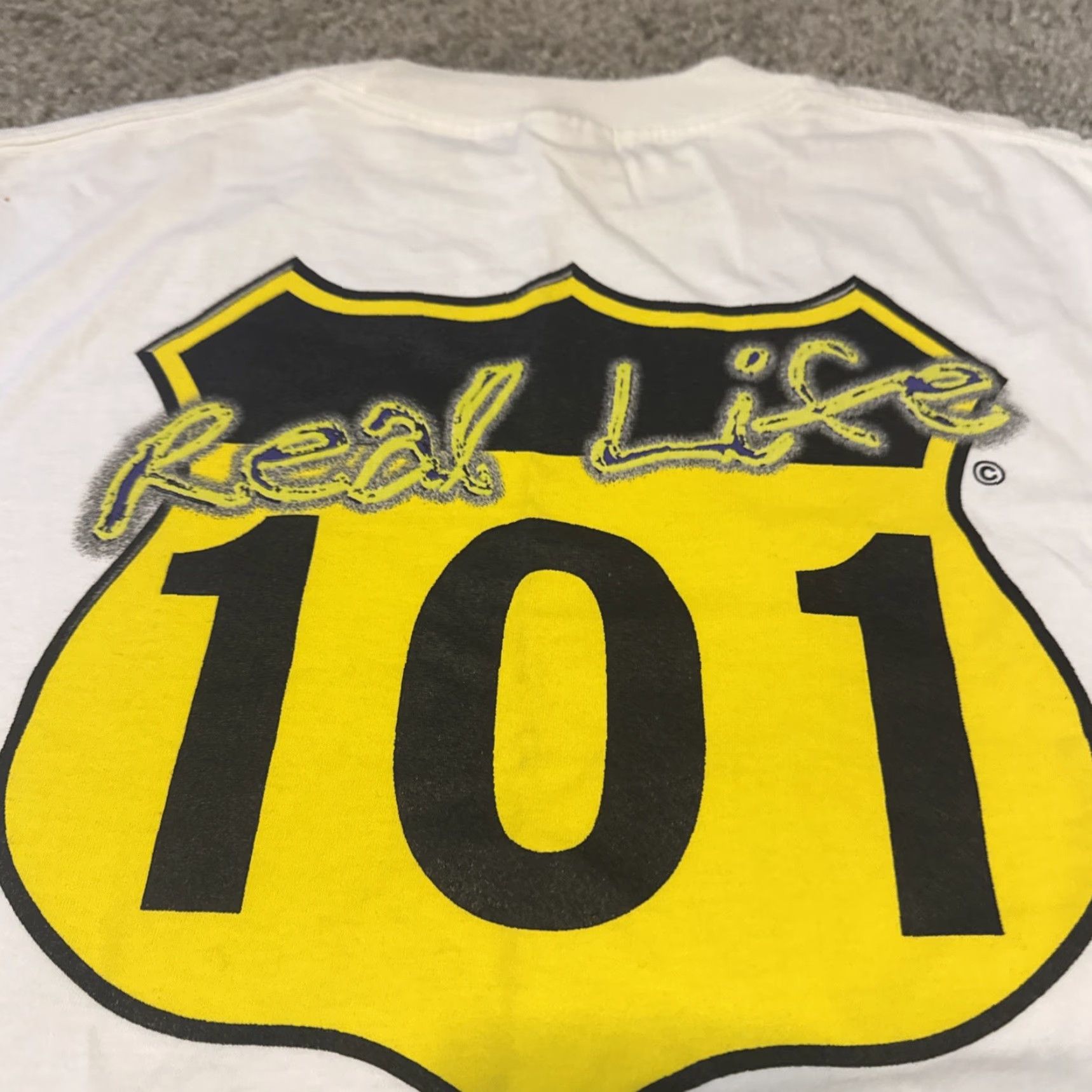 Alife VINTAGE Real Life 101 TV Show Promo Crew Employee Television White XL T-Shirt Size US XL / EU 56 / 4 - 5 Thumbnail