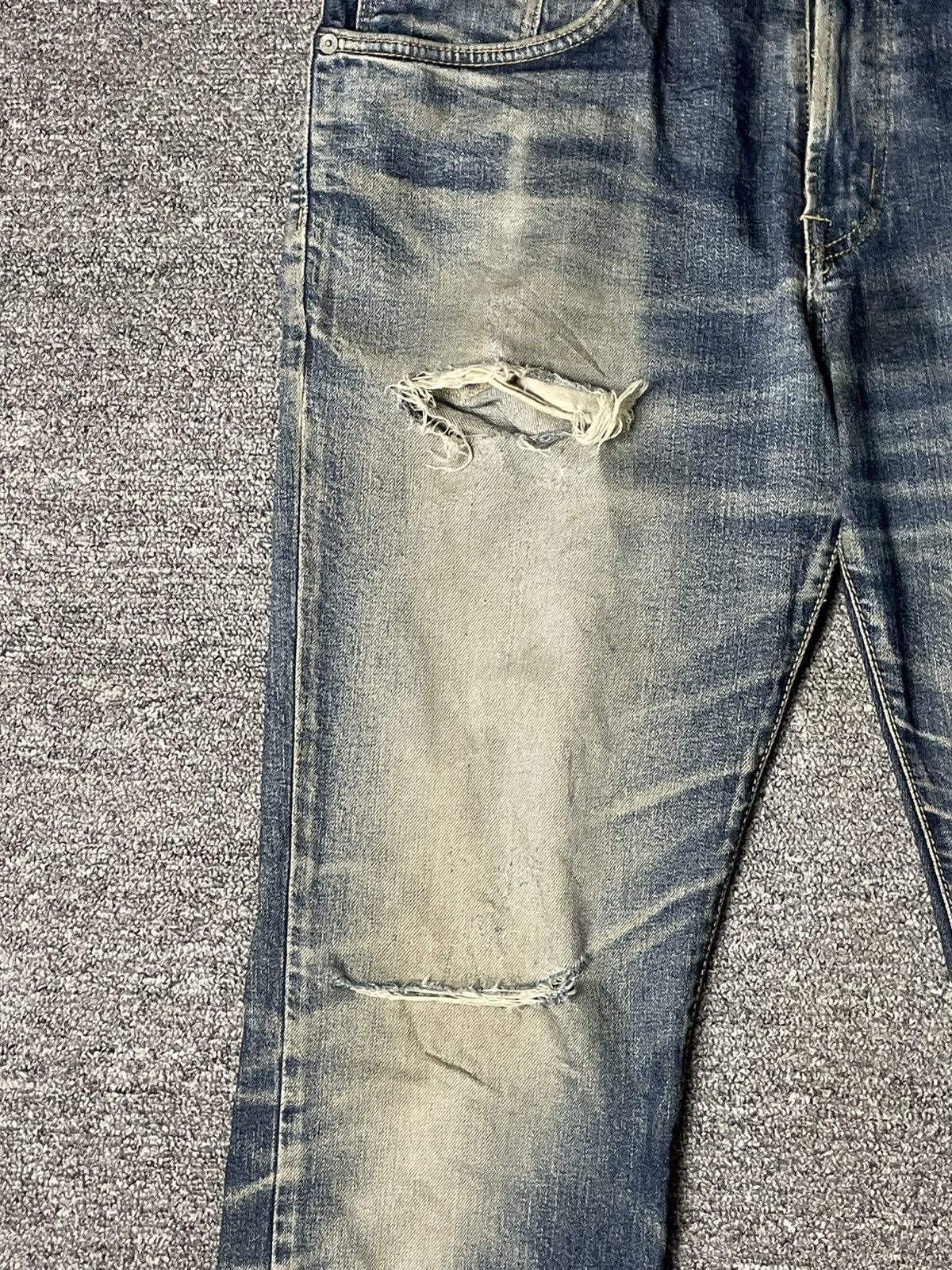 Edwin × Japanese Brand × Vintage Vintage EDWIN Selvedge Dirty Jeans (91) Size US 32 / EU 48 - 5 Thumbnail