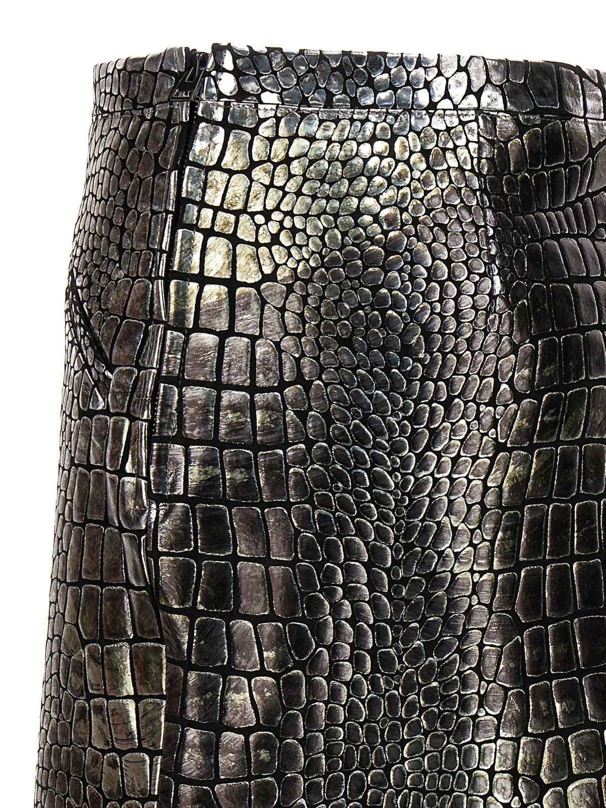 Tom Ford o1w1db10225 GCL859 Mini Leather Skirt in Multicolor Size 25" / US 0 / IT 36 - 3 Thumbnail