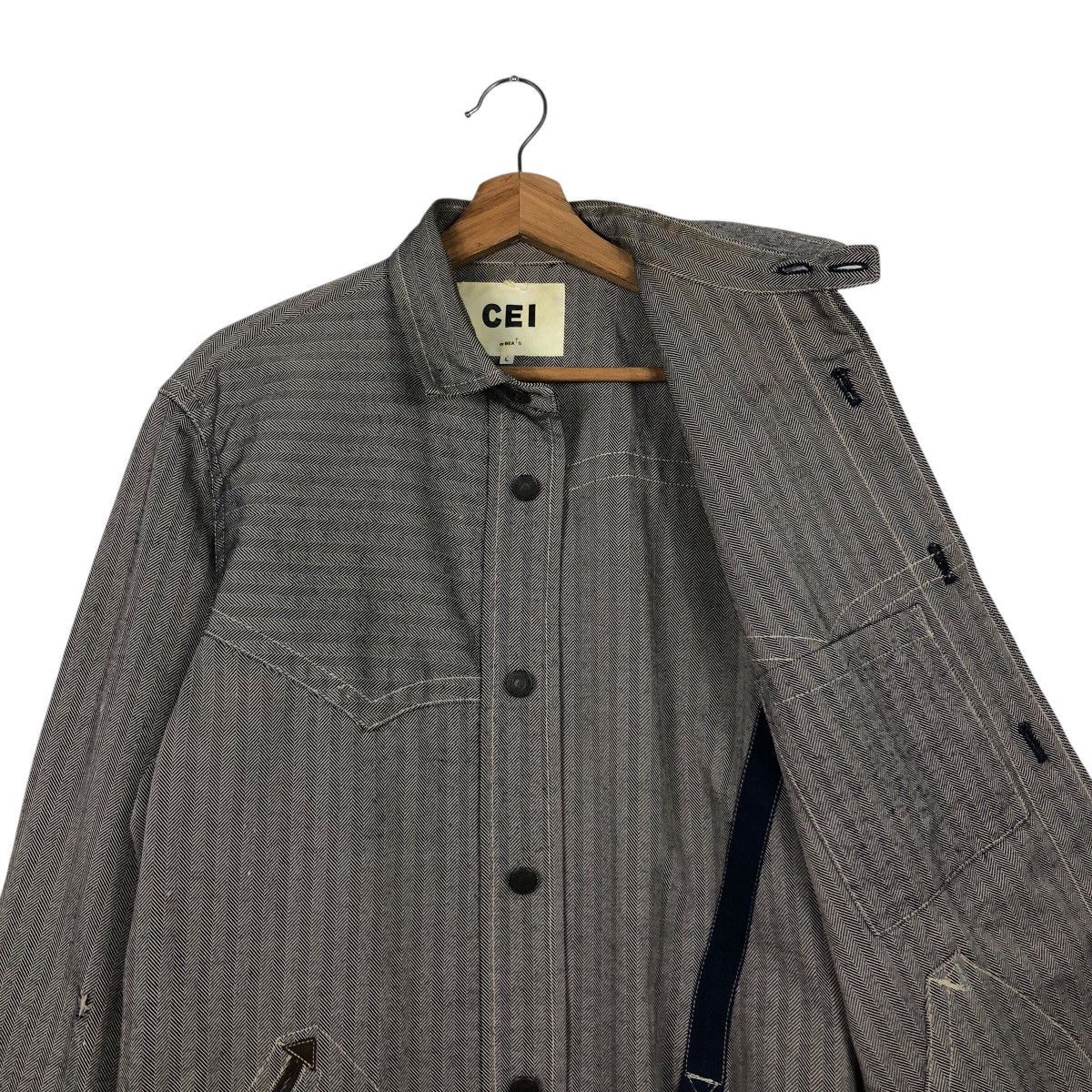 Beams Plus Vintage Wool Herringbone Biker Jacket Cei Beams Issey Miyake Size US L / EU 52-54 / 3 - 13 Thumbnail