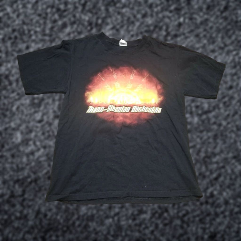Anvil Mens M Trans Siberian Orchestra Tee Shirt Black 2008 Winter Tour Double Sided T Shirt Graphic Tee Mens SM Size US M / EU 48-50 / 2 - 1 Thumbnail