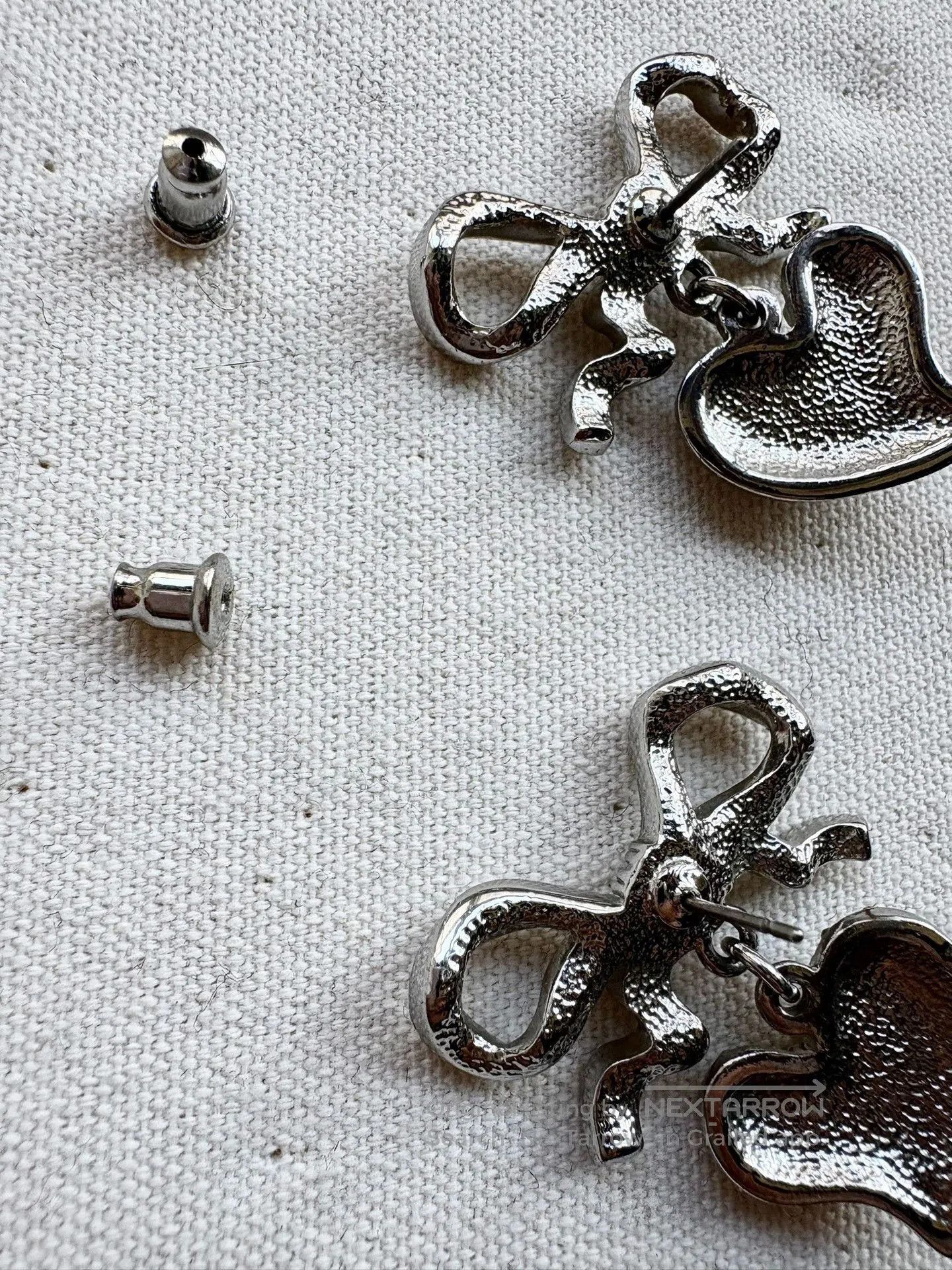 Vivienne Westwood Vivienne Westwood Vintage Bow Heart Earrings. Size ONE SIZE - 5 Thumbnail
