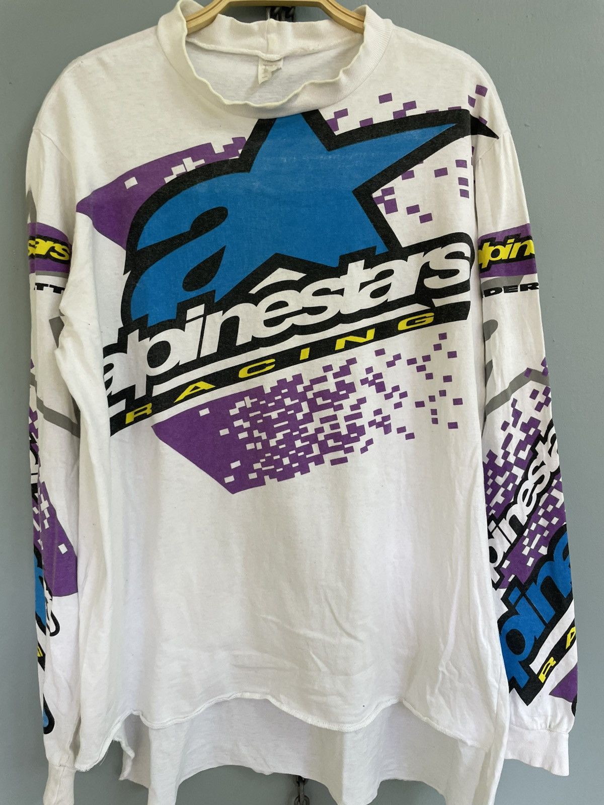 Alpinestars Vintage 90s Alpinestars Racing motocross jersey Size US M / EU 48-50 / 2 - 3 Thumbnail