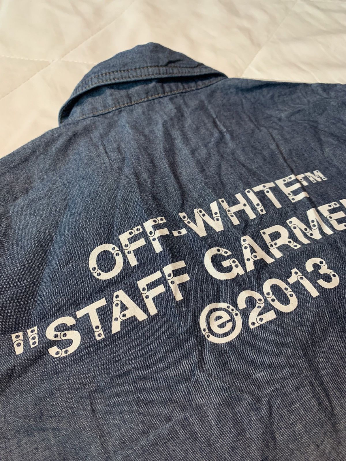 Off-White OFF-WHITE ""STAFF GARMENT"" SHIRT Size US XXS / EU 40 - 9 Thumbnail