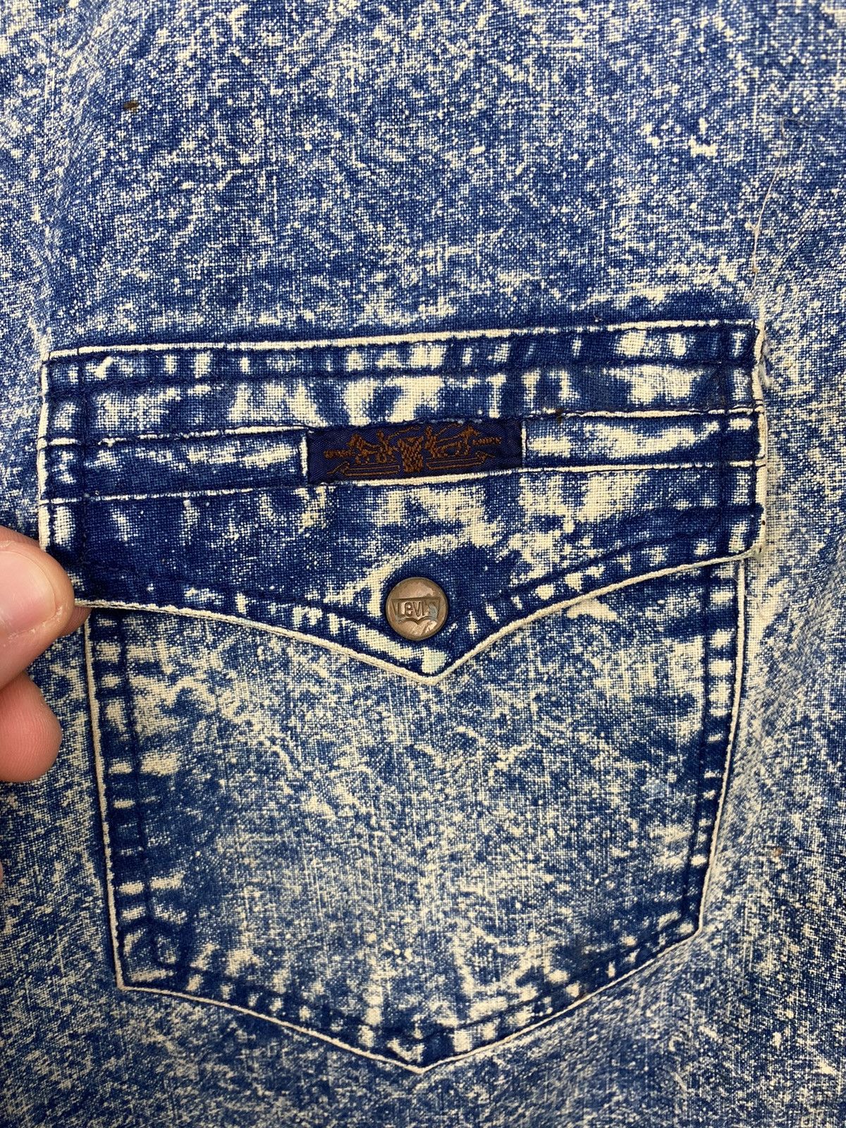 Levi's Vintage Levi’s 1950s Denim Jeans Button Shirt Western Cowboy Size US L / EU 52-54 / 3 - 5 Thumbnail