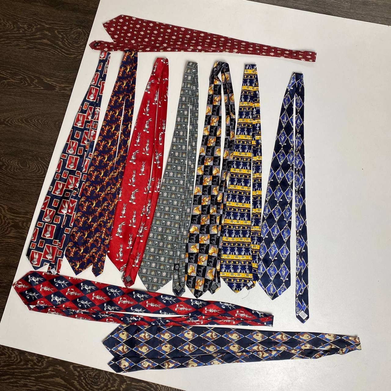Disney Lot 10 ties Vintage Movie Disney Size ONE SIZE - 1 Thumbnail