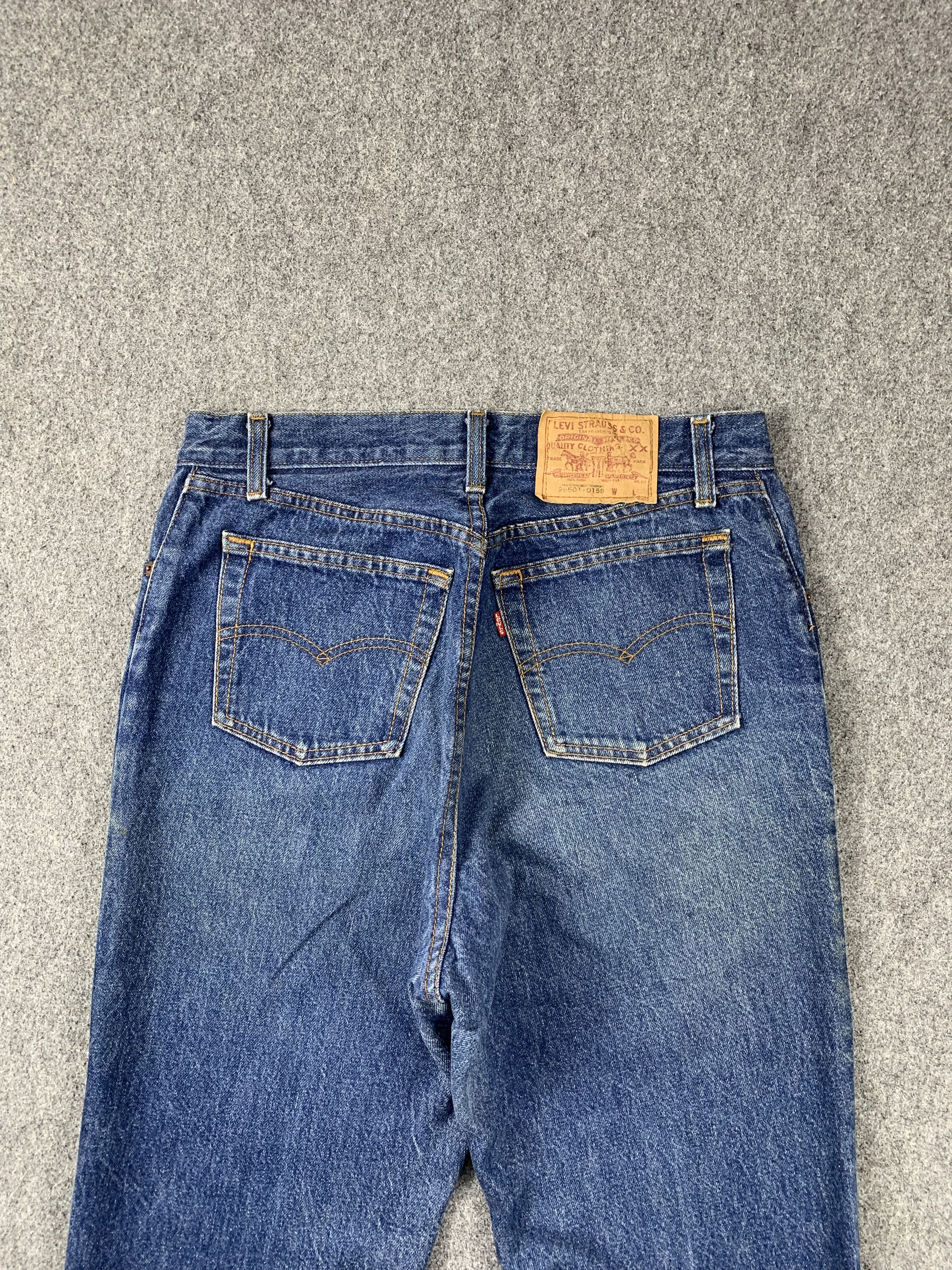 Levi's Vintage 90s Levis 501 Faded Blue Jeans DP1982 Size US 30 / EU 46 - 4 Thumbnail