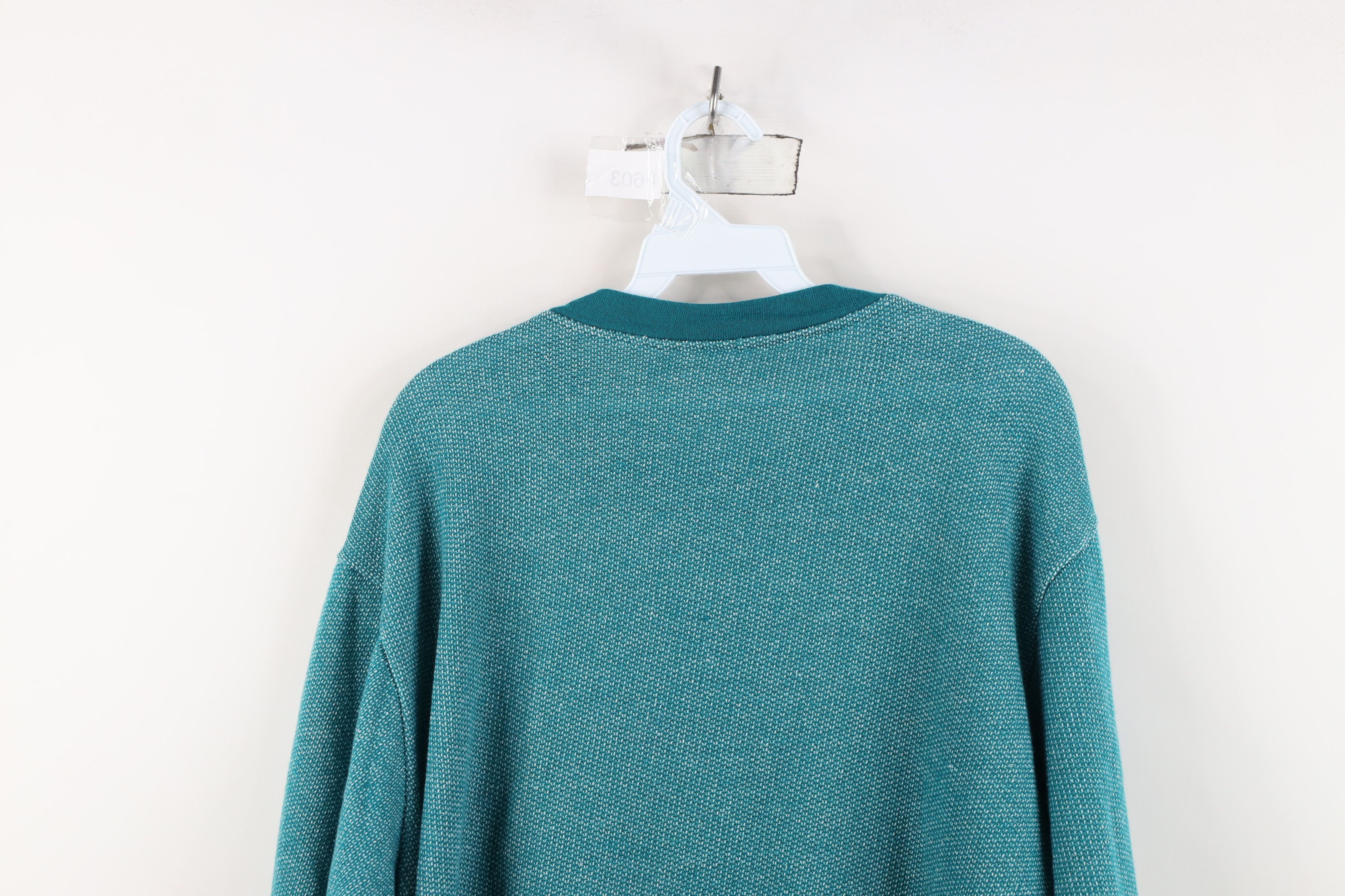 Vintage Vintage 90s Streetwear Thermal Knit USA Sweatshirt USA Size L / US 10 / IT 46 - 13 Thumbnail