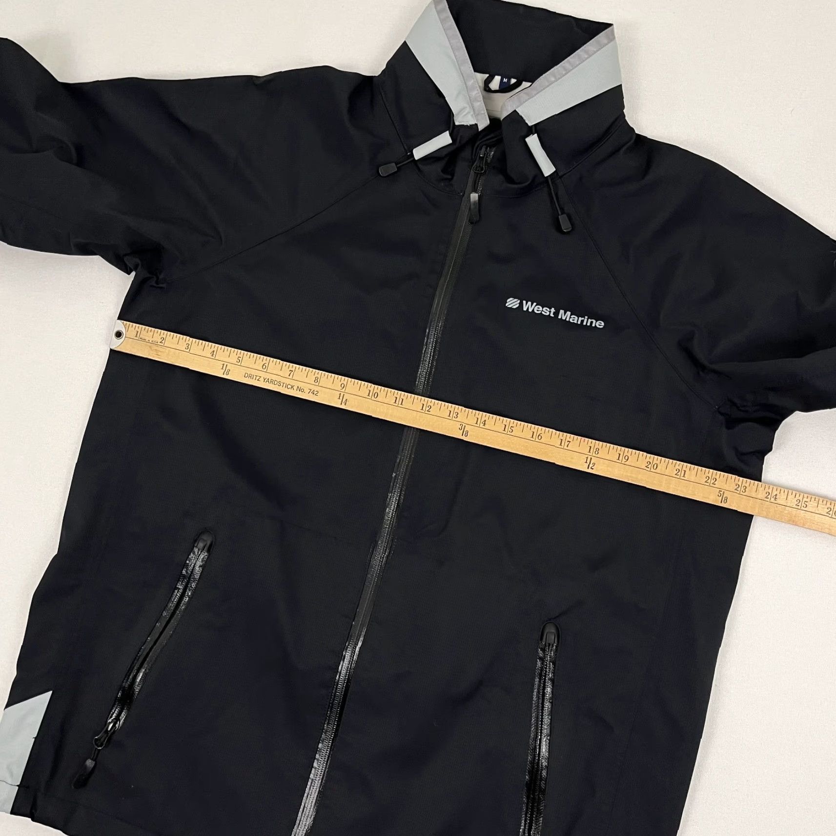 Vintage West Marine Jacket Men Medium Black Equator Hooded Rain Coat Taped Seams Fishing Size US M / EU 48-50 / 2 - 6 Thumbnail