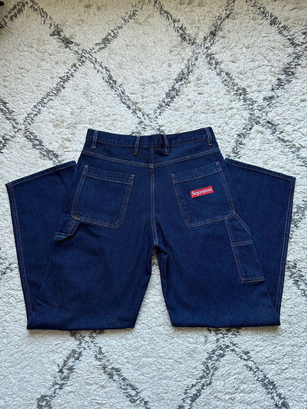 Supreme Supreme Denim Work Pant Embroidery Box Logo | Grailed