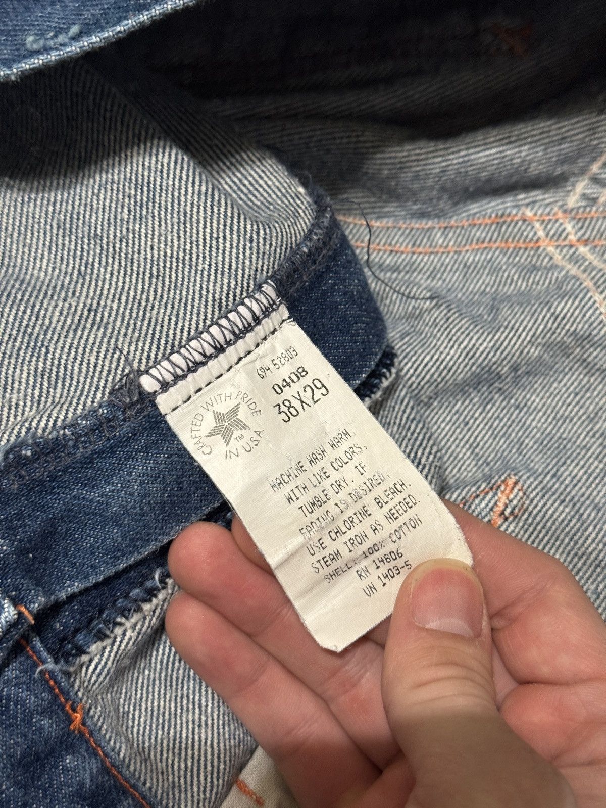 Big Mac Vintage Big Mac Work Wear Carpenter Distressed 38x27 Jeans Size US 38 / EU 54 - 5 Thumbnail