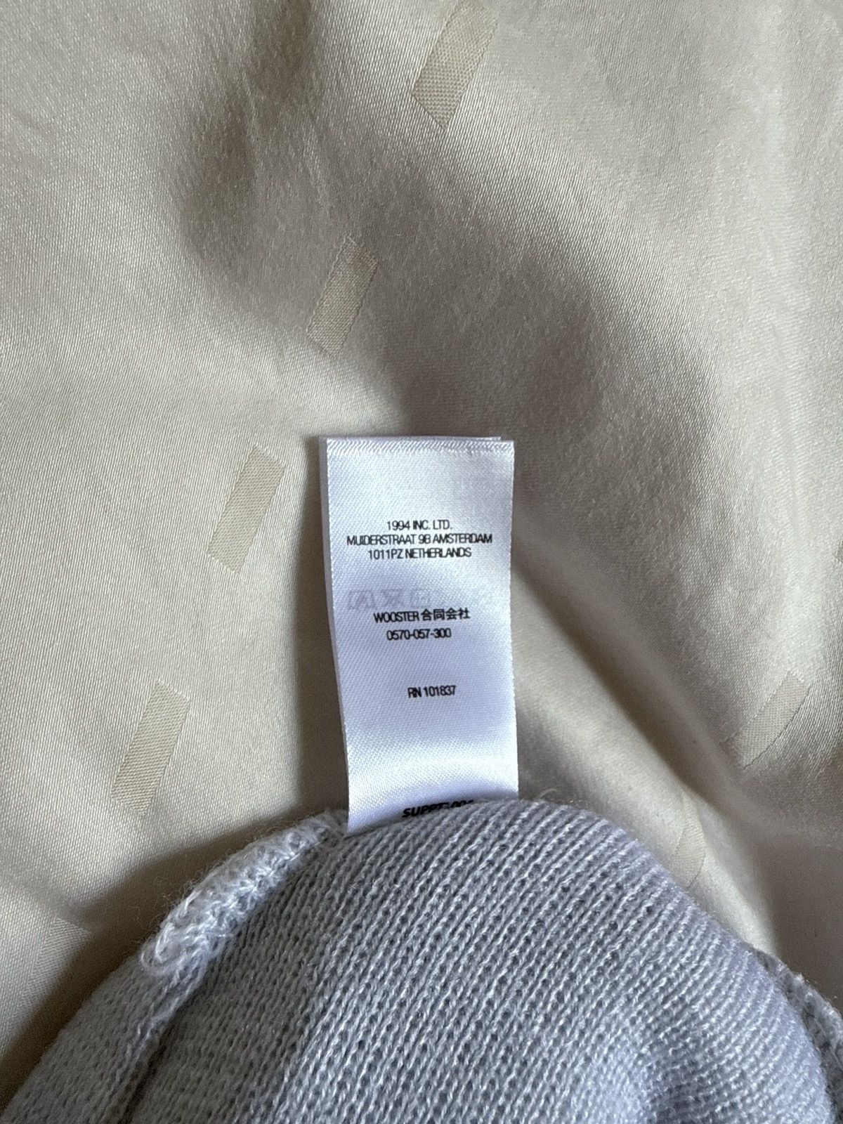 Supreme Supreme Grey Beanie with Black Text Size ONE SIZE - 2 Thumbnail
