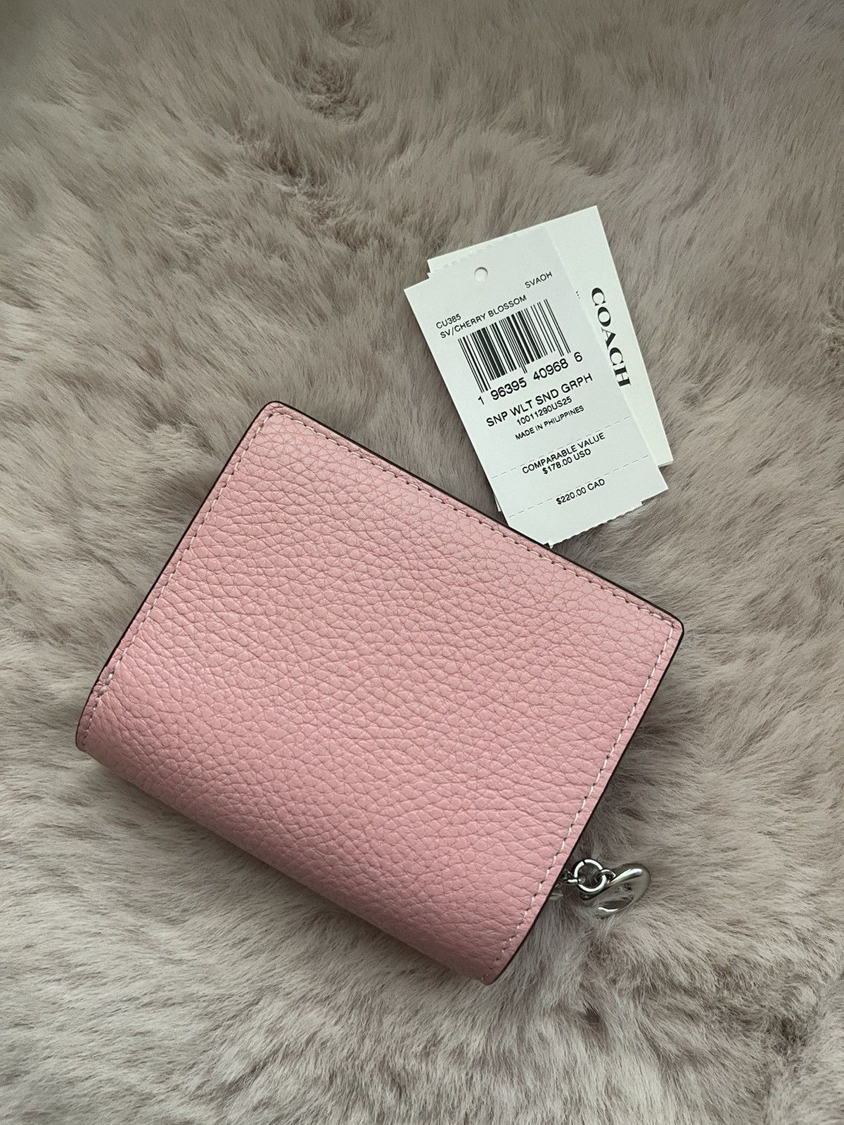 Coach Coach Pink Leather Zip Around Wallet Size ONE SIZE - 2 Thumbnail
