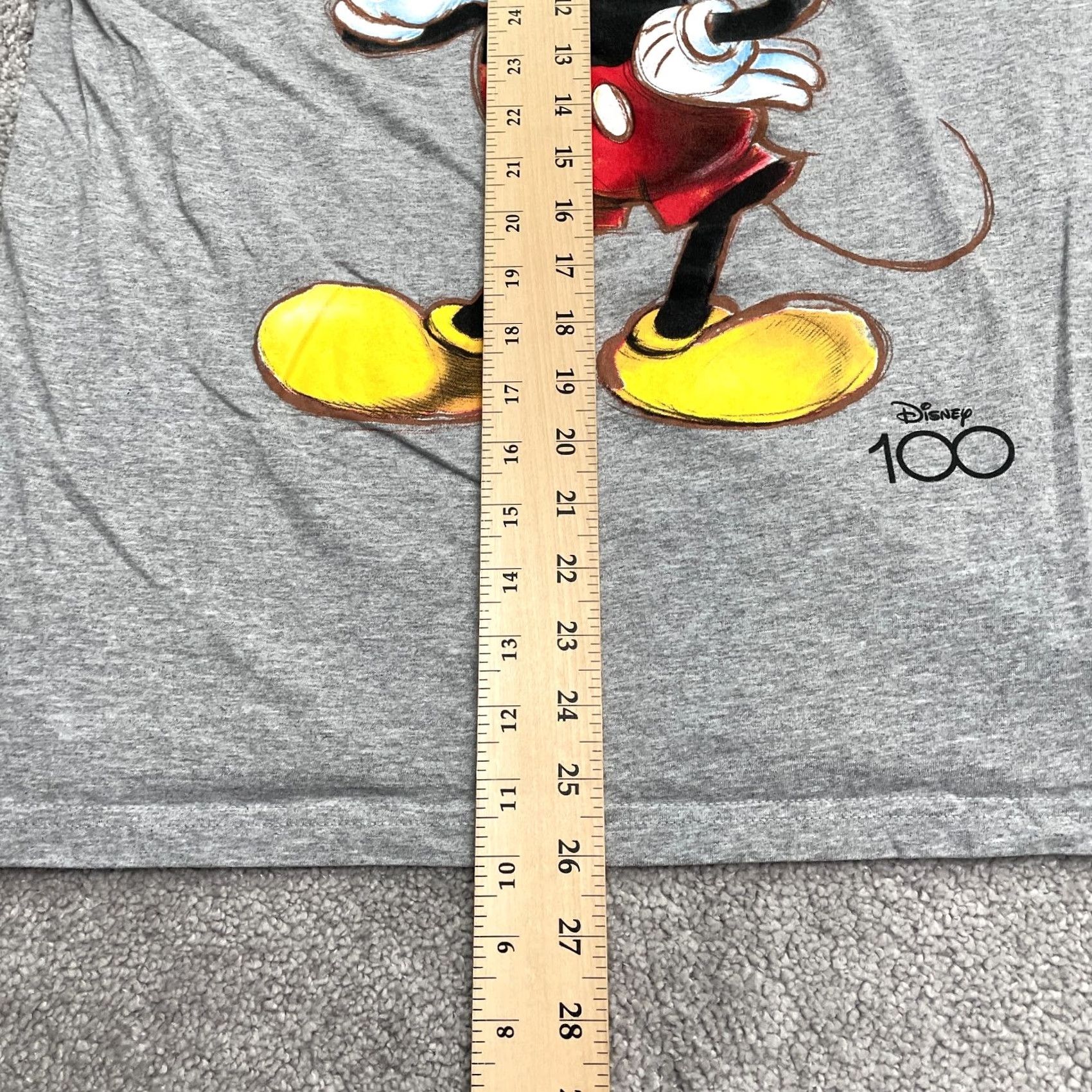 Disney Disney Mickey Mouse Graphic T-Shirt Women M Gray Crew Neck Short Sleeve Tee Size M / US 6-8 / IT 42-44 - 6 Thumbnail