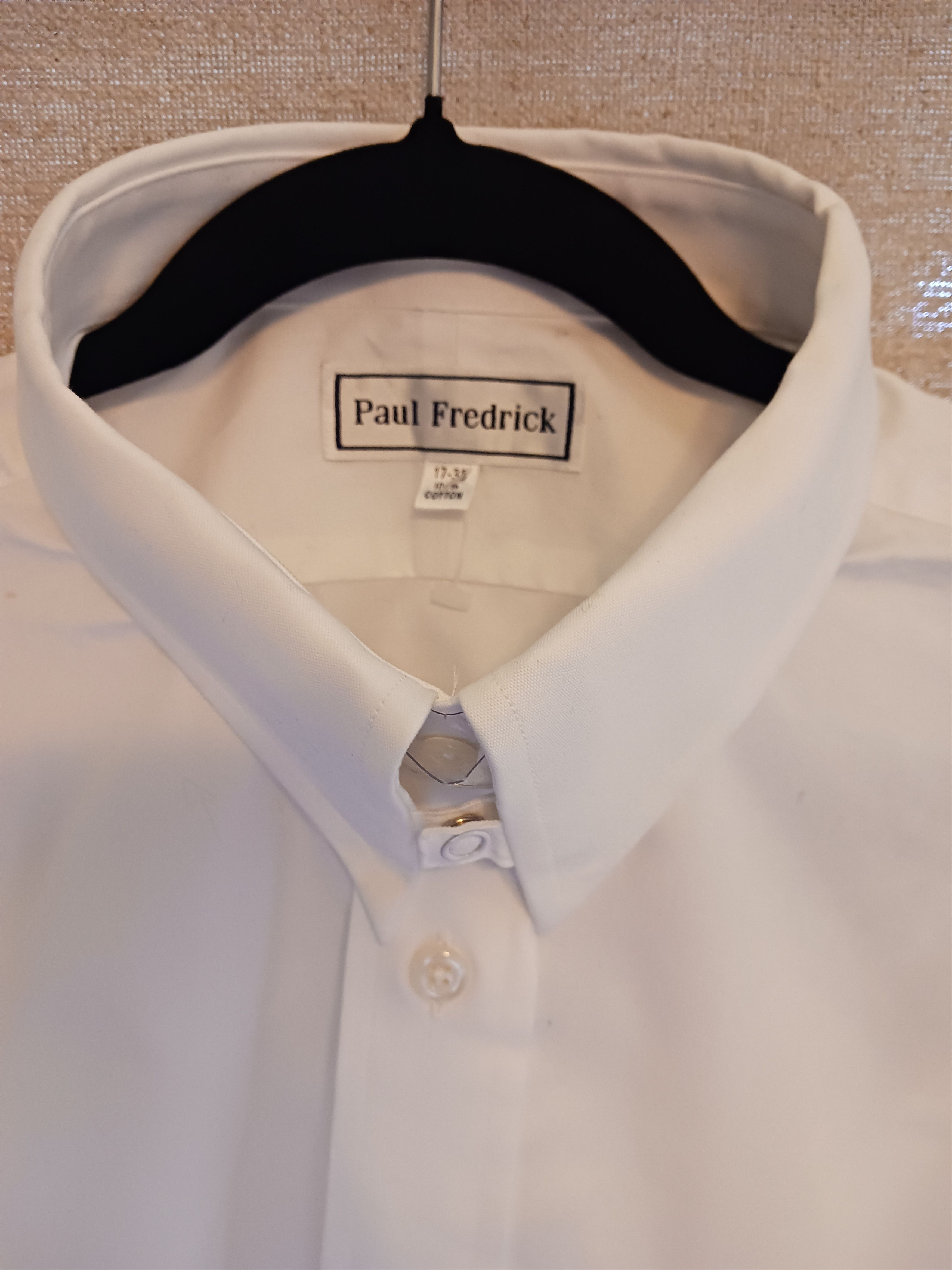 Paul Fredrick New White Dress French Cuffed Shirt Size US XXL / EU 58 / 5 - 2 Thumbnail