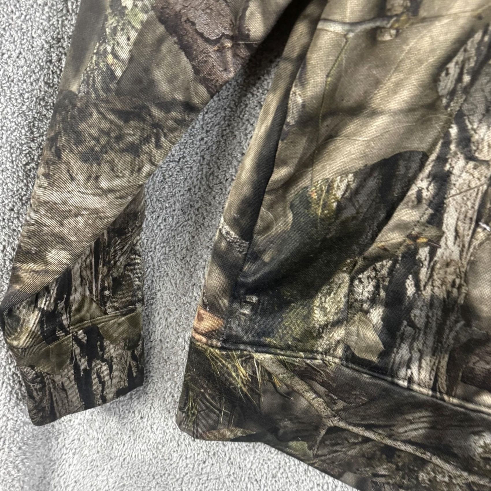 Vintage Mossy Oak Hoodie Mens Medium Brown Camo Full Zip Performance Fleece Hunting Size US M / EU 48-50 / 2 - 2 Thumbnail