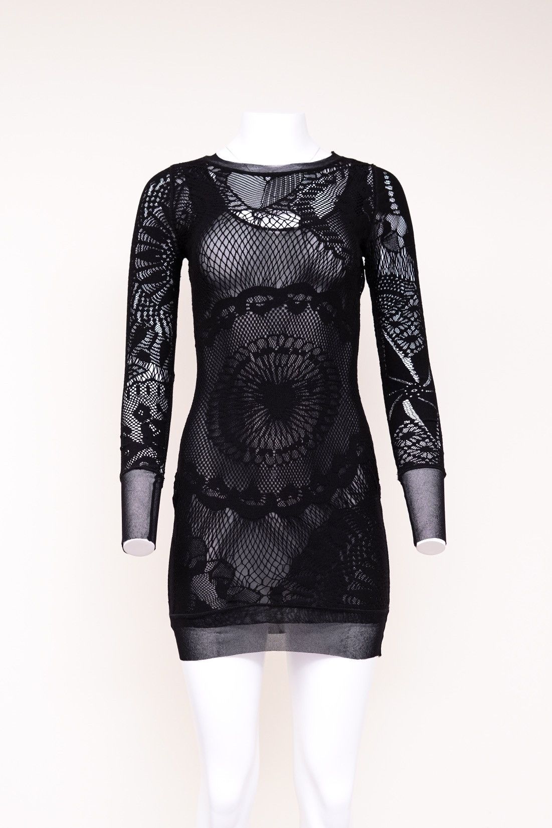 Jean Paul Gaultier Jean Paul Gaultier Black Soleil See-Through Mini Dress |  Grailed