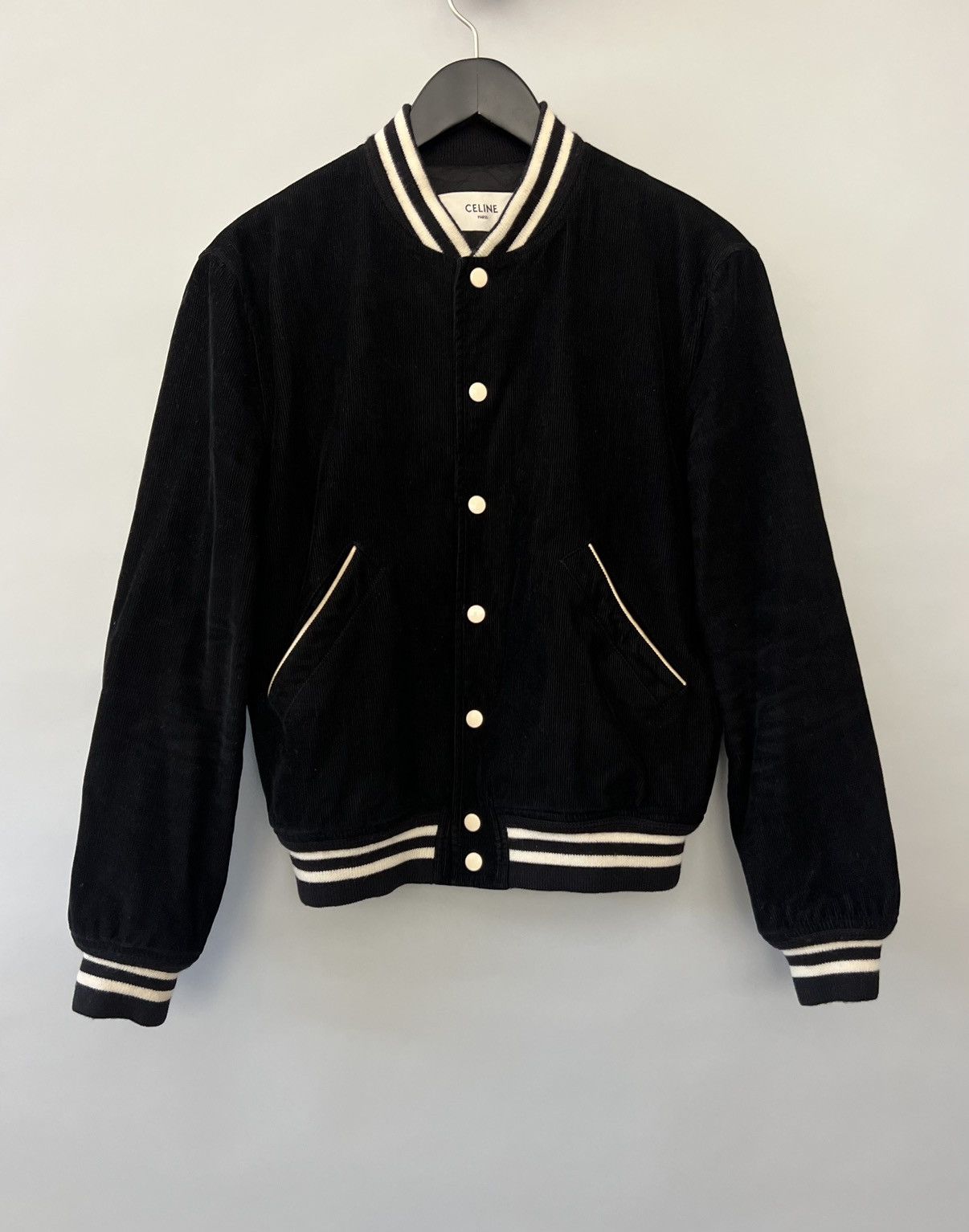 Celine Celine Corduroy Logo Varsity Jacket Size US M / EU 48-50 / 2 - 4 Thumbnail