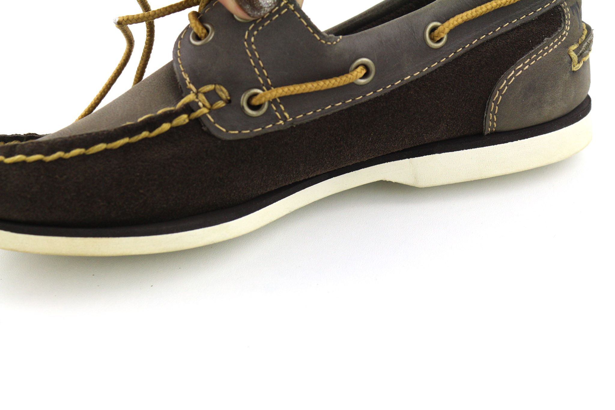 Timberland 26608 UK3.5 Dark Brown Leather Lace Up Shoes 81015 Size US 4 / IT 34 - 15 Thumbnail