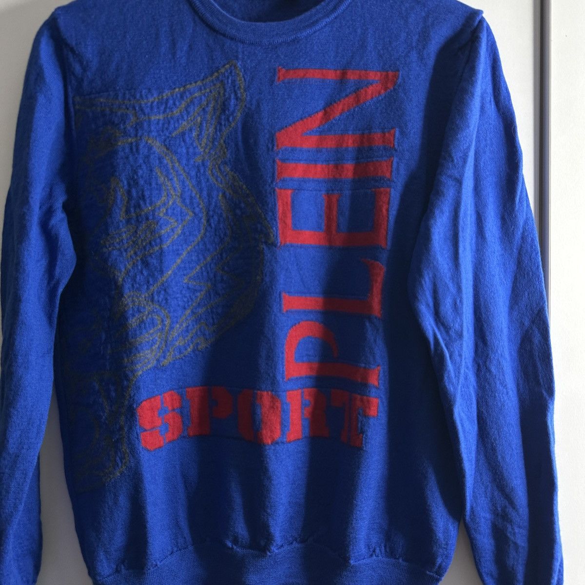 Philipp Plein Plein Sport luxury blue sweater merino wool Size US M / EU 48-50 / 2 - 4 Thumbnail