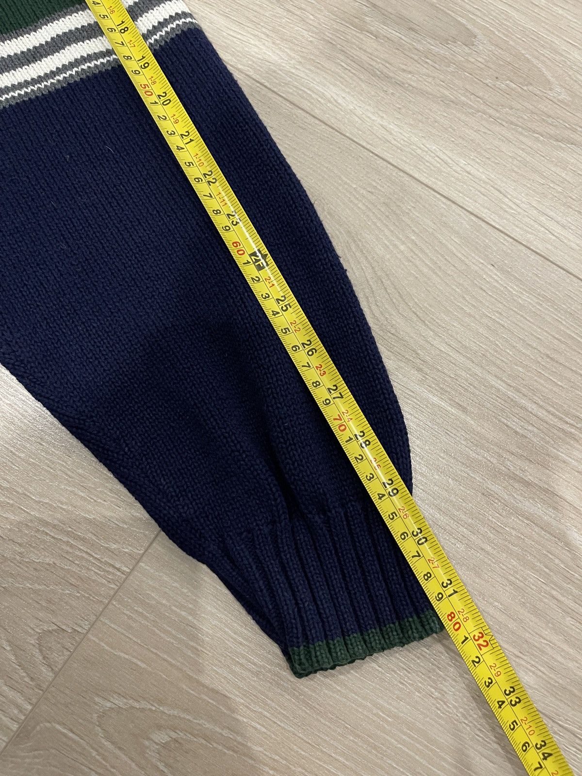 Izod × Vintage Vintage IZOD sweater jumper big logo rare dark blue L Size US L / EU 52-54 / 3 - 14 Thumbnail