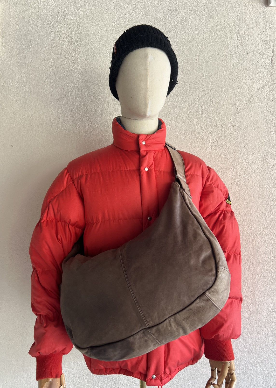 Leather Vintage Sazaby Japan RiRi Zip Patina Leather Banana Bag Size ONE SIZE - 4 Thumbnail