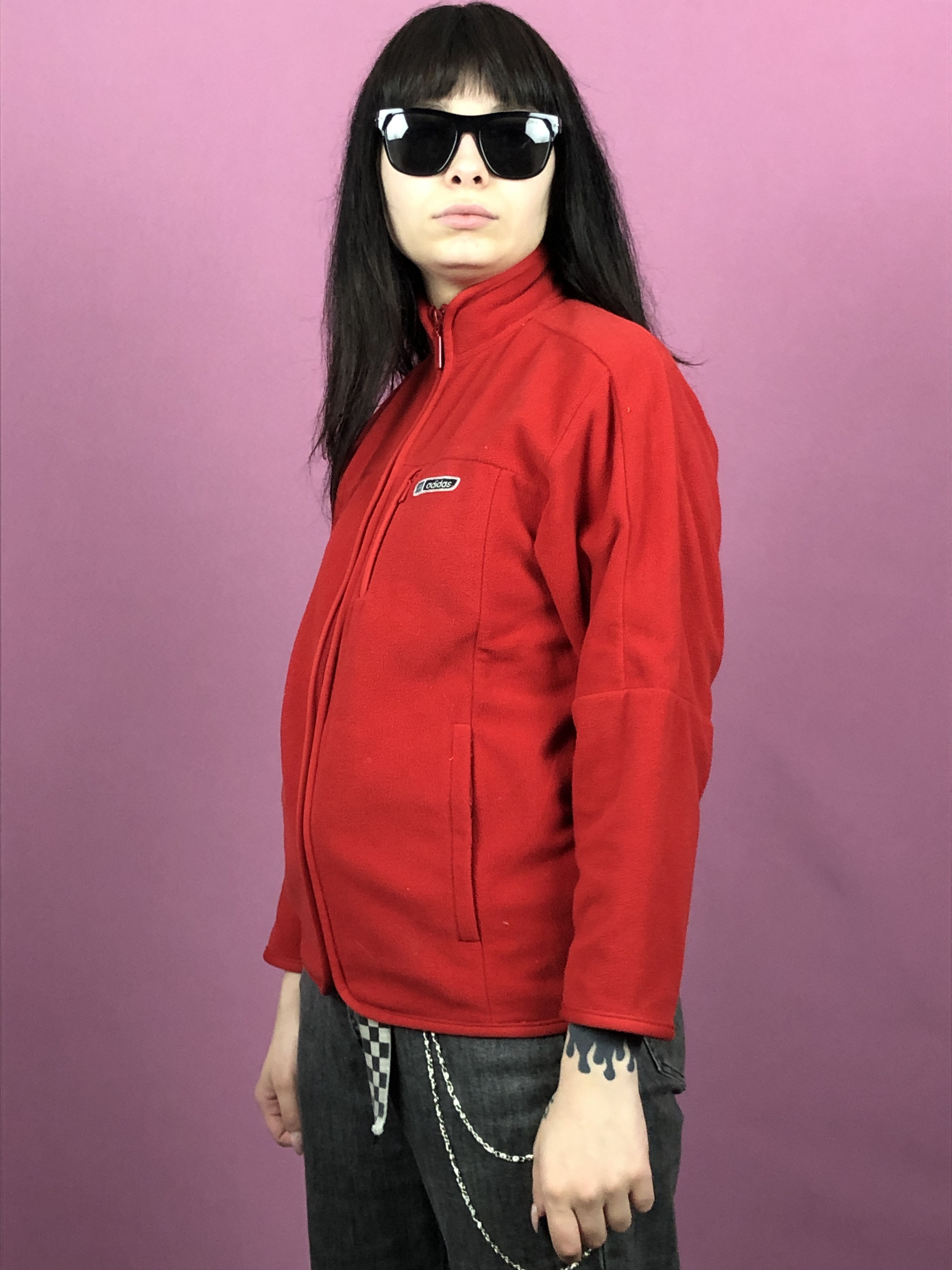 Adidas × Vintage Adidas Vintage Women's Full Zip Fleece Sweater - XS Size XS / US 0-2 / IT 36-38 - 2 Thumbnail