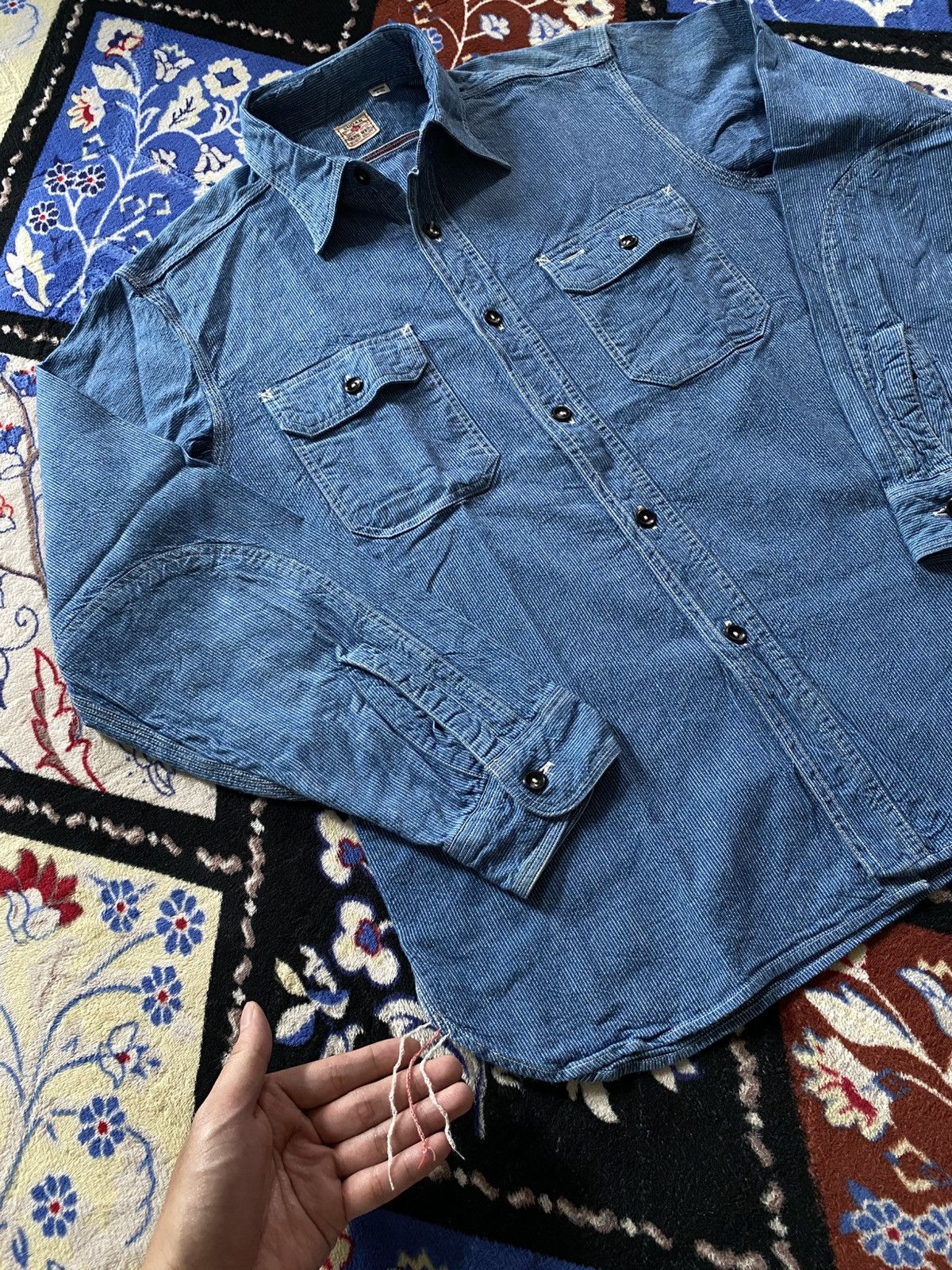 Sugar Cane Sugar Cane Hickory Indigo Denim Work Shirt Size US M / EU 48-50 / 2 - 5 Thumbnail