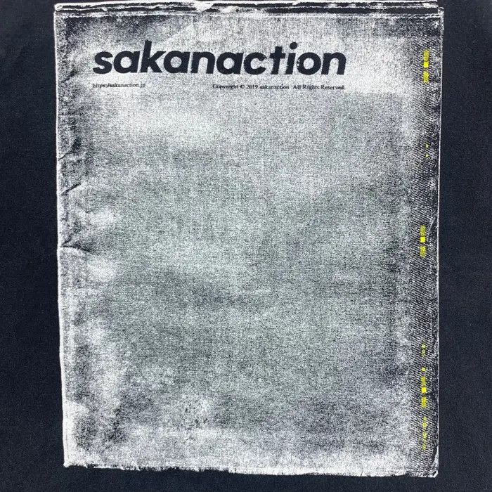 Vintage SAKANACTION JAPAN BAND 2019 Album Art Cover Tee Shirt Size US L / EU 52-54 / 3 - 7 Thumbnail