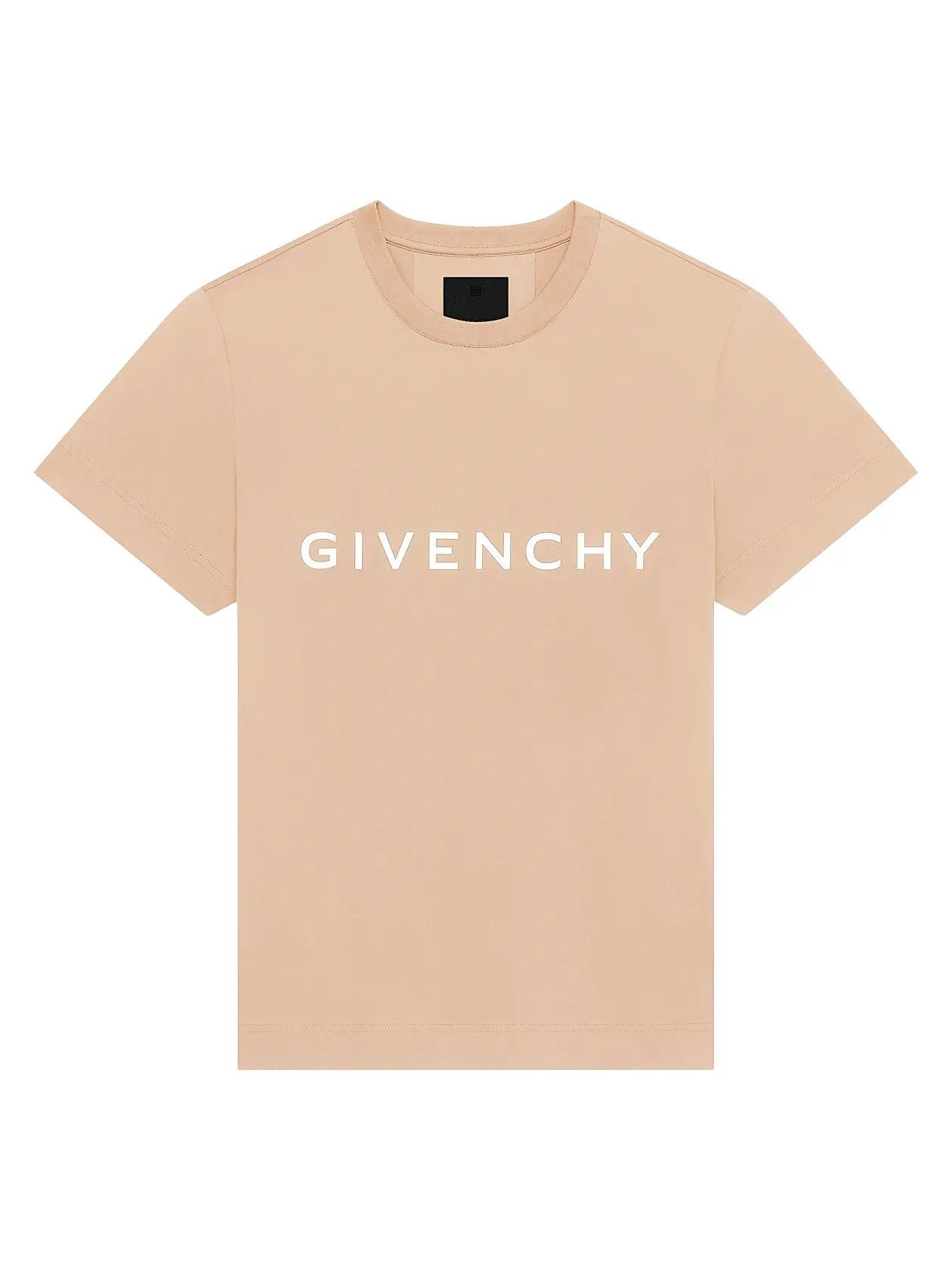 Givenchy o1srvl11e0725 Slim Fit T-Shirt in Cotton in Beige Size US XS / EU 42 / 0 - 1 Thumbnail