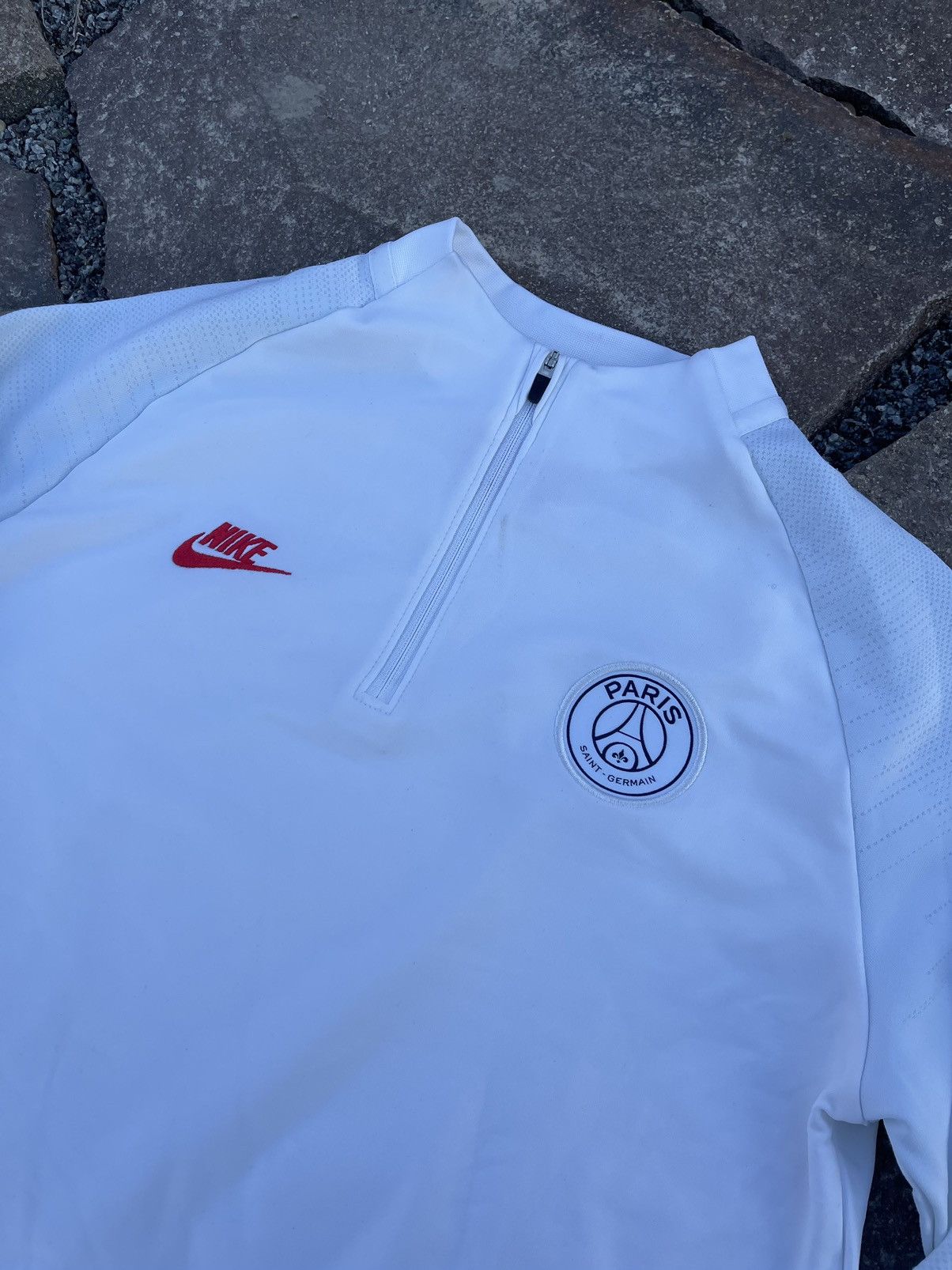 Nike 2019 Nike PSG drill white zip Long sleeve jersey Size US S / EU 44-46 / 1 - 6 Thumbnail
