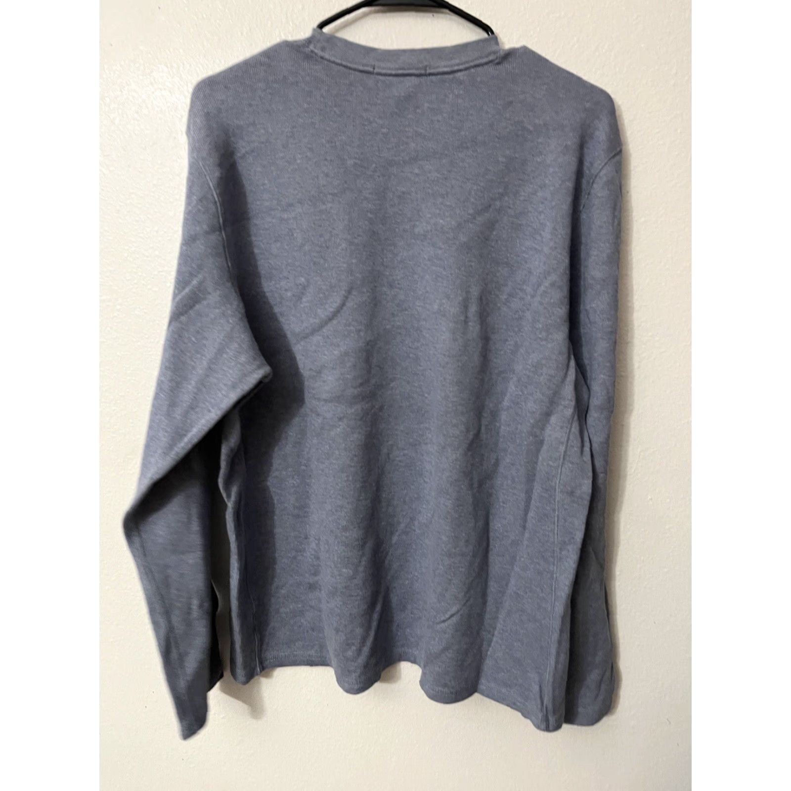 Banana Republic Banana Republic Crew Neck Sweater Blue Cotton Long Sleeve Size Large Mens Size L / US 10 / IT 46 - 3 Thumbnail