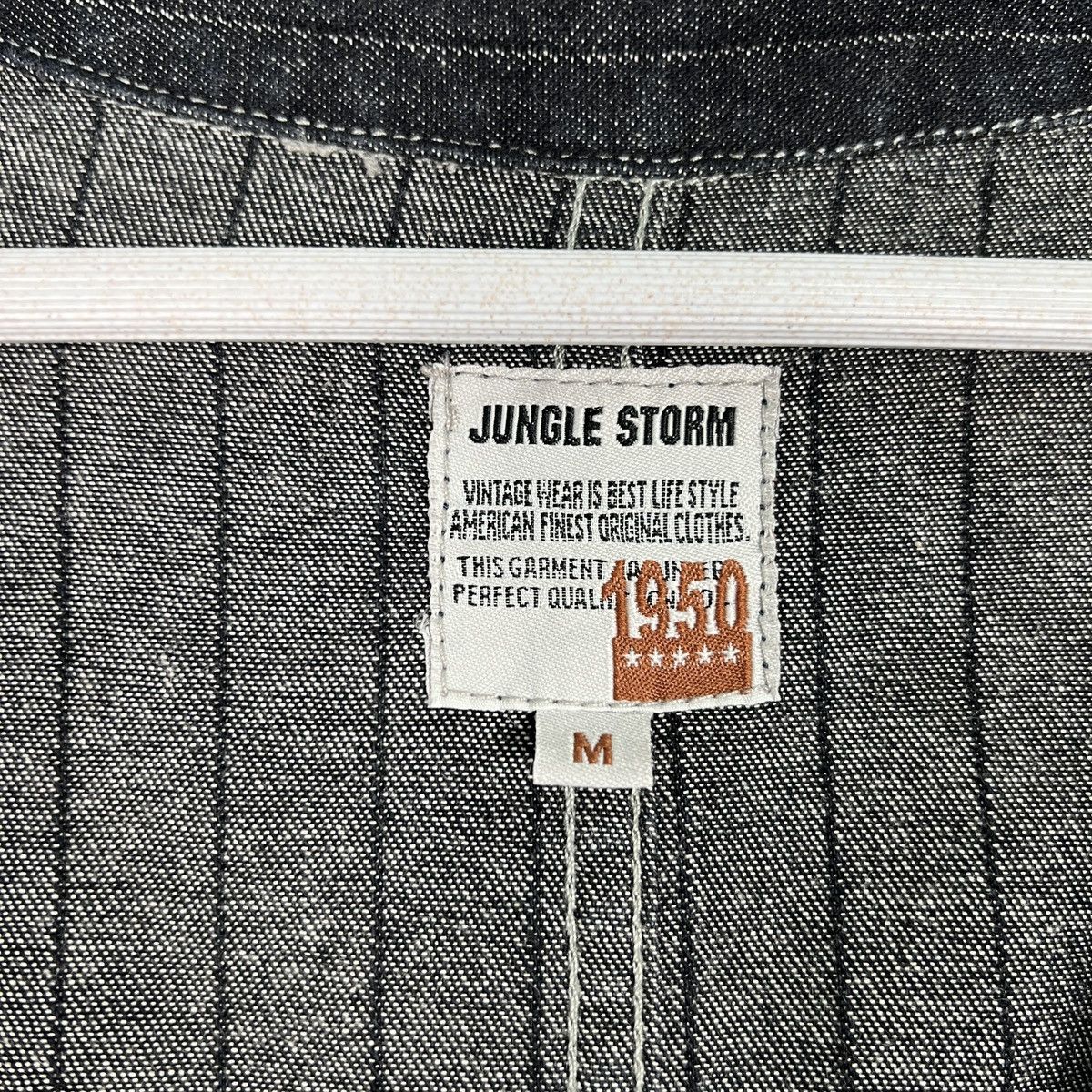 Japanese Brand 🔥 JUNGLE STORM HIKORY STRIPE CHORE JACKET Size US M / EU 48-50 / 2 - 15 Thumbnail