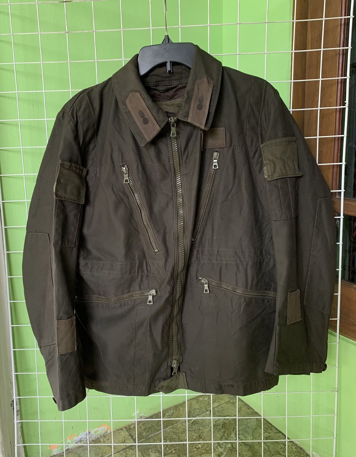 Vintage Vintage Swedish Army C46 Multi Pocket Jacket Size US L / EU 52-54 / 3 - 2 Thumbnail